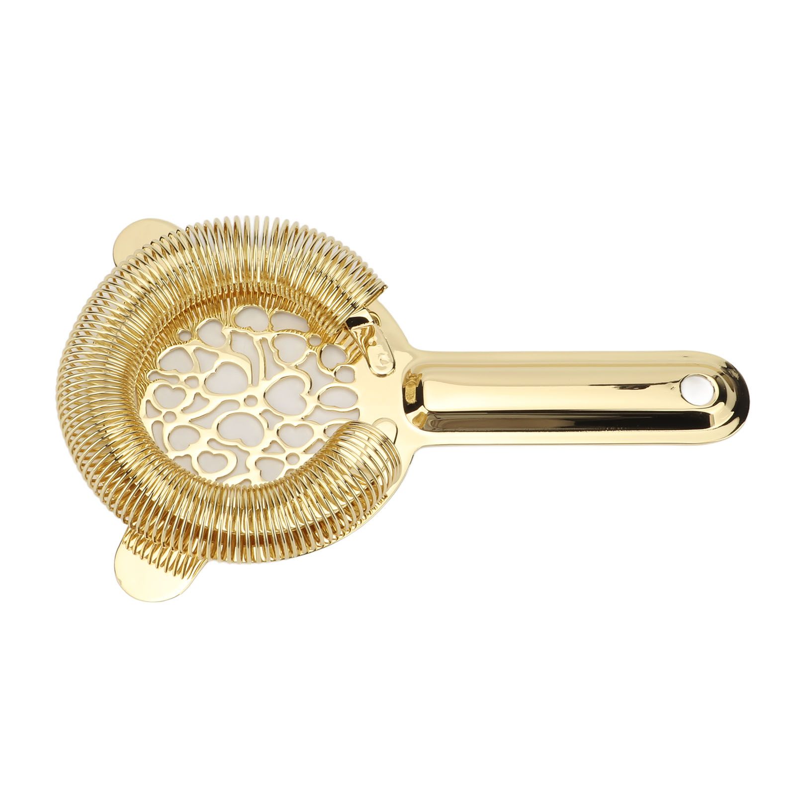 Cocktail Strainer Stainless Steel Gorgeous Glossy Bartending Ice Strainer for Bar Bartender Luxury Gold Color - Image 7