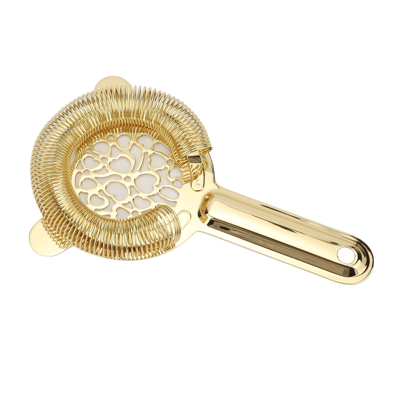 Cocktail Strainer Stainless Steel Gorgeous Glossy Bartending Ice Strainer for Bar Bartender Luxury Gold Color - Image 8