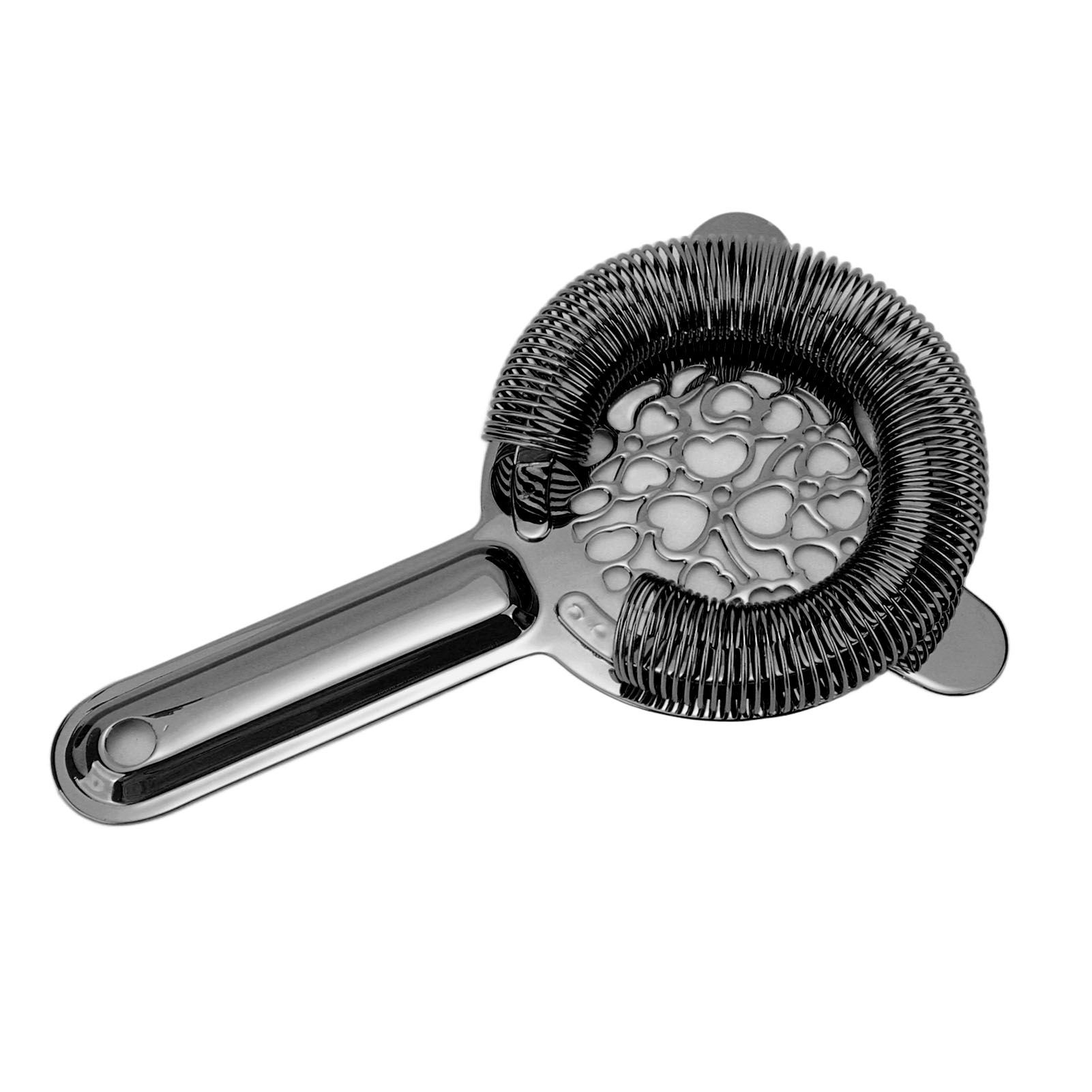 Cocktail Strainer Stainless Steel Gorgeous Glossy Bartending Ice Strainer for Bar Bartender Plated Black - Image 4