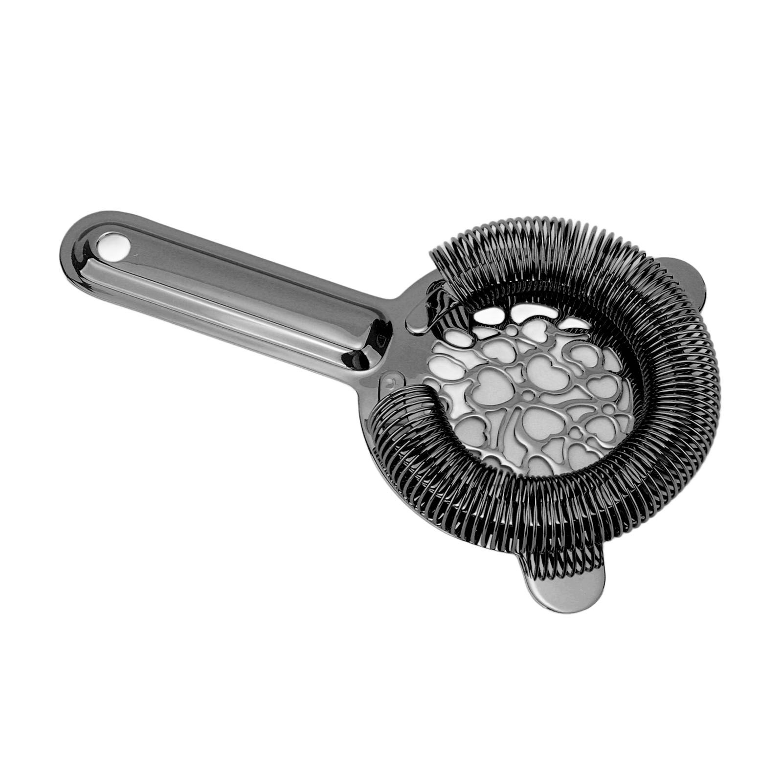 Cocktail Strainer Stainless Steel Gorgeous Glossy Bartending Ice Strainer for Bar Bartender Plated Black - Image 5