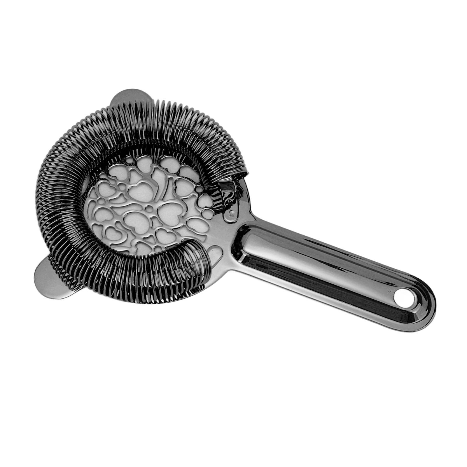 Cocktail Strainer Stainless Steel Gorgeous Glossy Bartending Ice Strainer for Bar Bartender Plated Black - Image 8