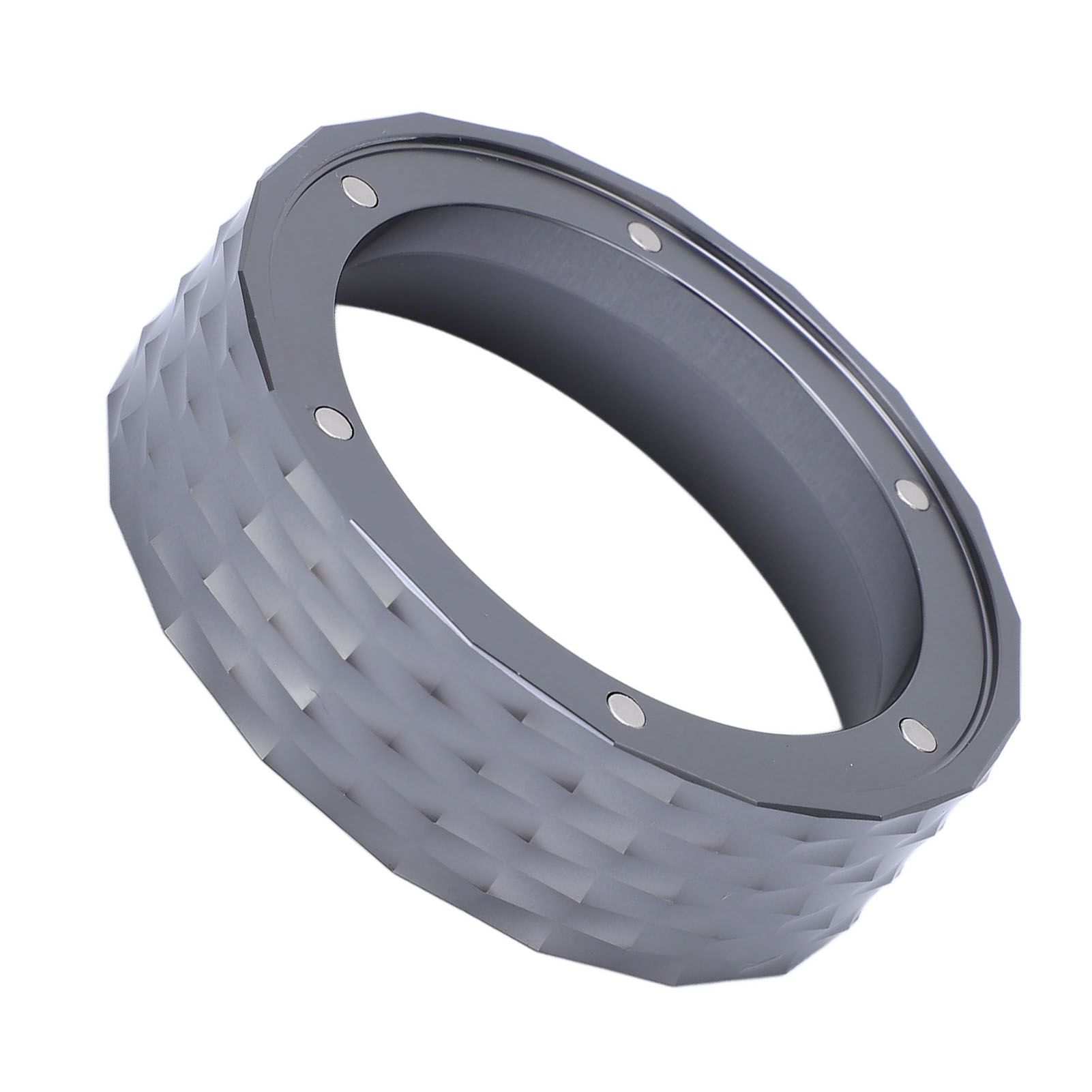 Dosing Funnel Aluminum Alloy Coffee Machine Portafilter Magnetic Coffee Dosing Ring for Home Office - Image 3
