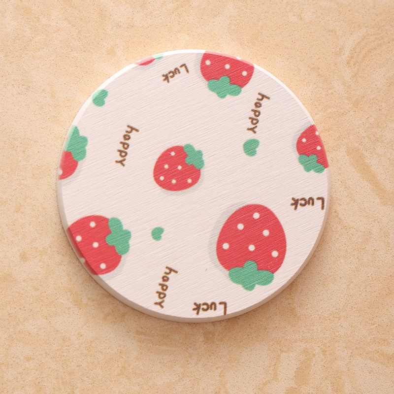 Diatomite Cup Pad 10x10cm Tea Cup Coasters Water Absorbent Pad Diatom Earth Mat for Dining Table Soap Strawberry - Image 5