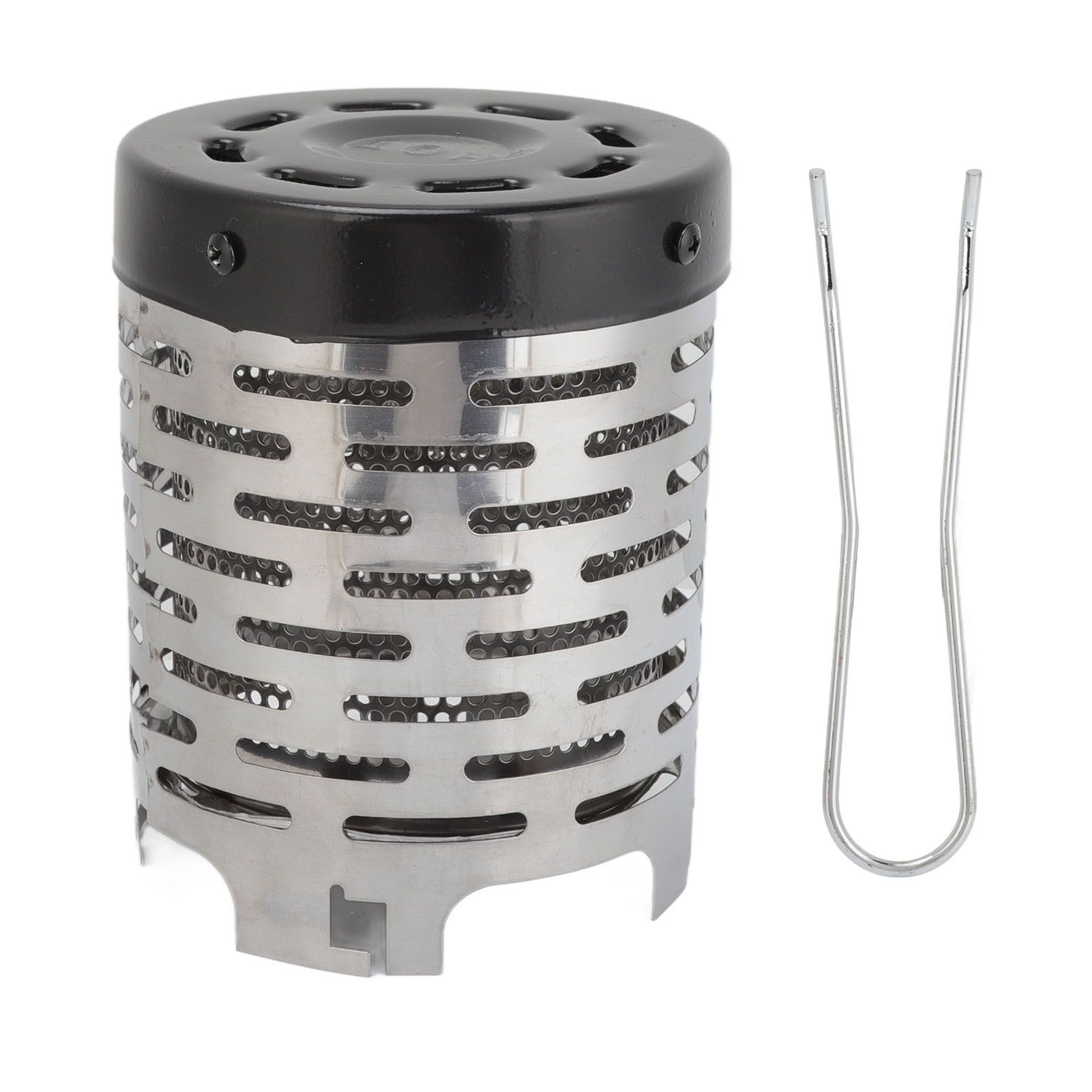 Camping Heating Stove Cover Stainless Steel High Temperature Resistant Camping Mini Heater Tent Heating Cover - Image 1