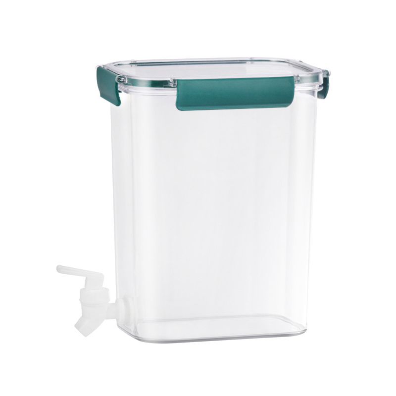 Cold Water Kettle Large Capacity Thicken Faucet Sealed Drink Storage Pot for Kitchen Green-4.5L - Image 1