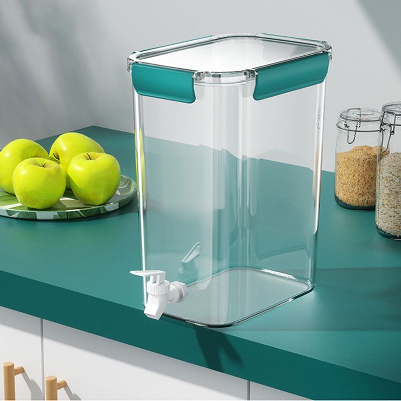 Cold Water Kettle Large Capacity Thicken Faucet Sealed Drink Storage Pot for Kitchen Green-4.5L - Image 5