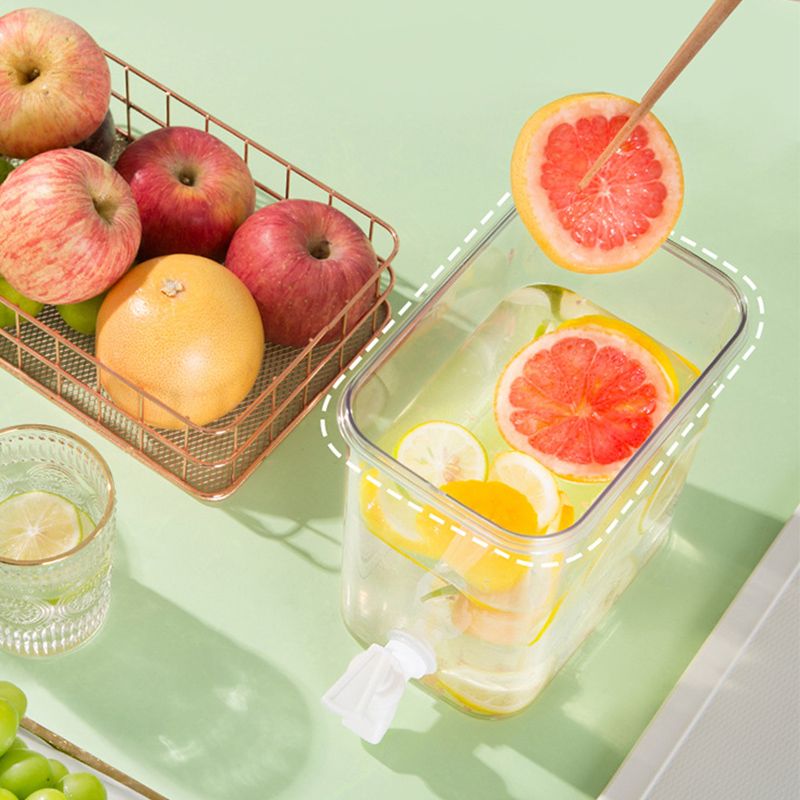 Cold Water Kettle Large Capacity Thicken Faucet Sealed Drink Storage Pot for Kitchen Yellow‑4.5L - Image 4