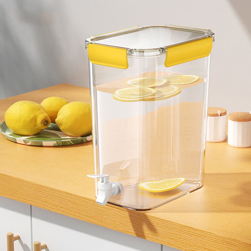 Cold Water Kettle Large Capacity Thicken Faucet Sealed Drink Storage Pot for Kitchen Yellow‑4.5L - Image 5