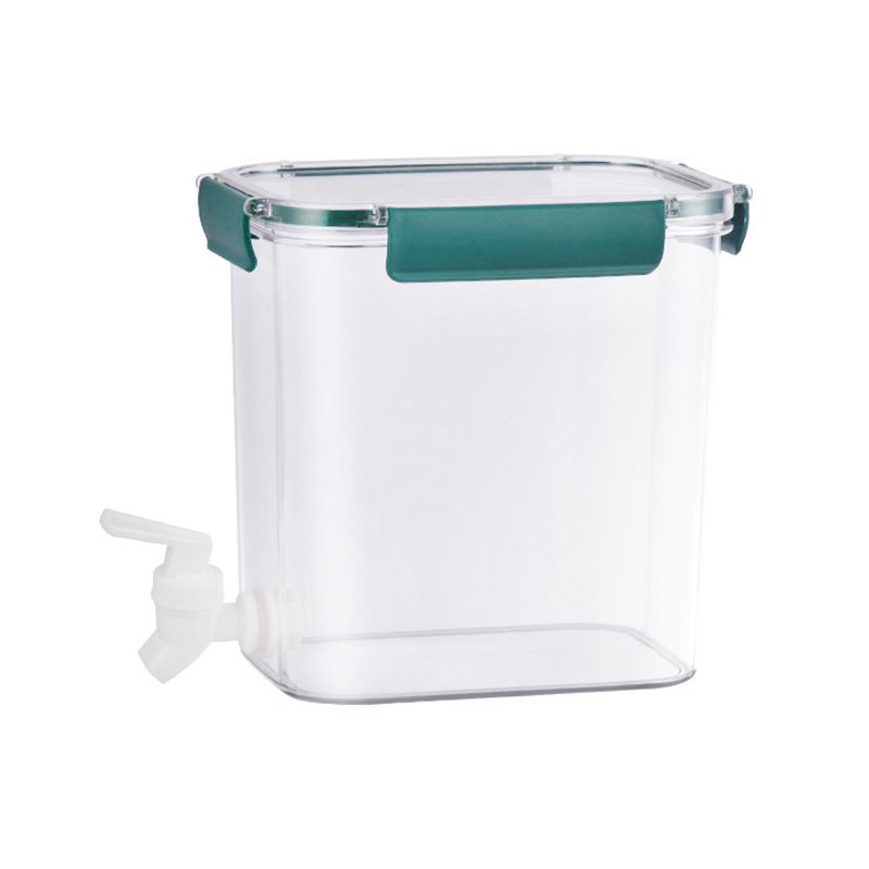 Cold Water Kettle Large Capacity Thicken Faucet Sealed Drink Storage Pot for Kitchen Green-3.5L - Image 1