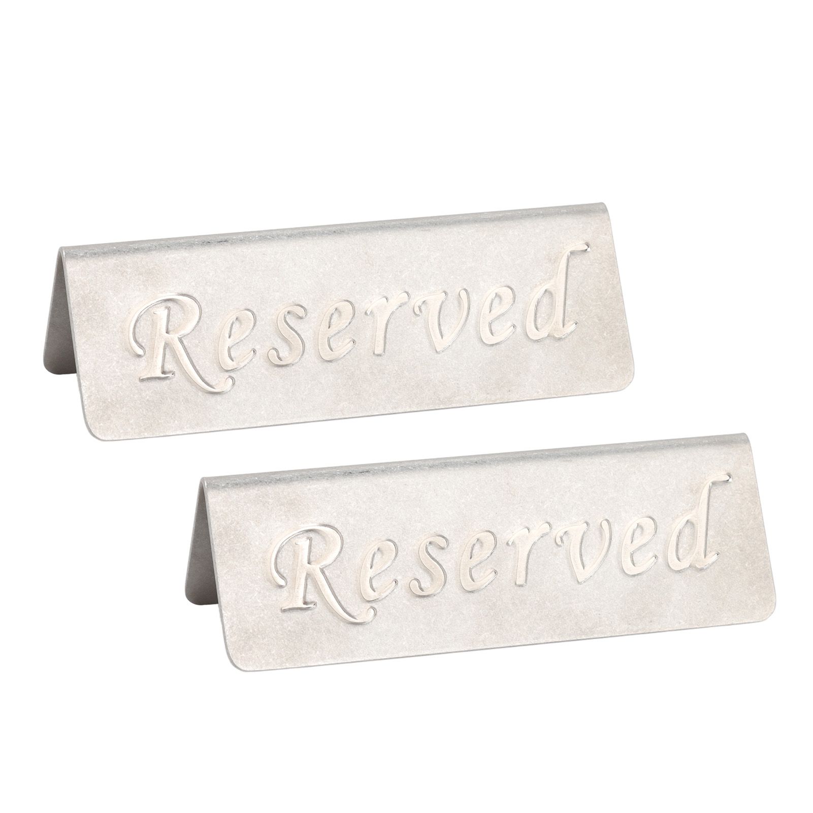 2Pcs Metal Stainless Steel Reserved Sign Double Sided Reserved Table Signs for Restaurants Bar Cafe Tea Room Hotel - Image 7