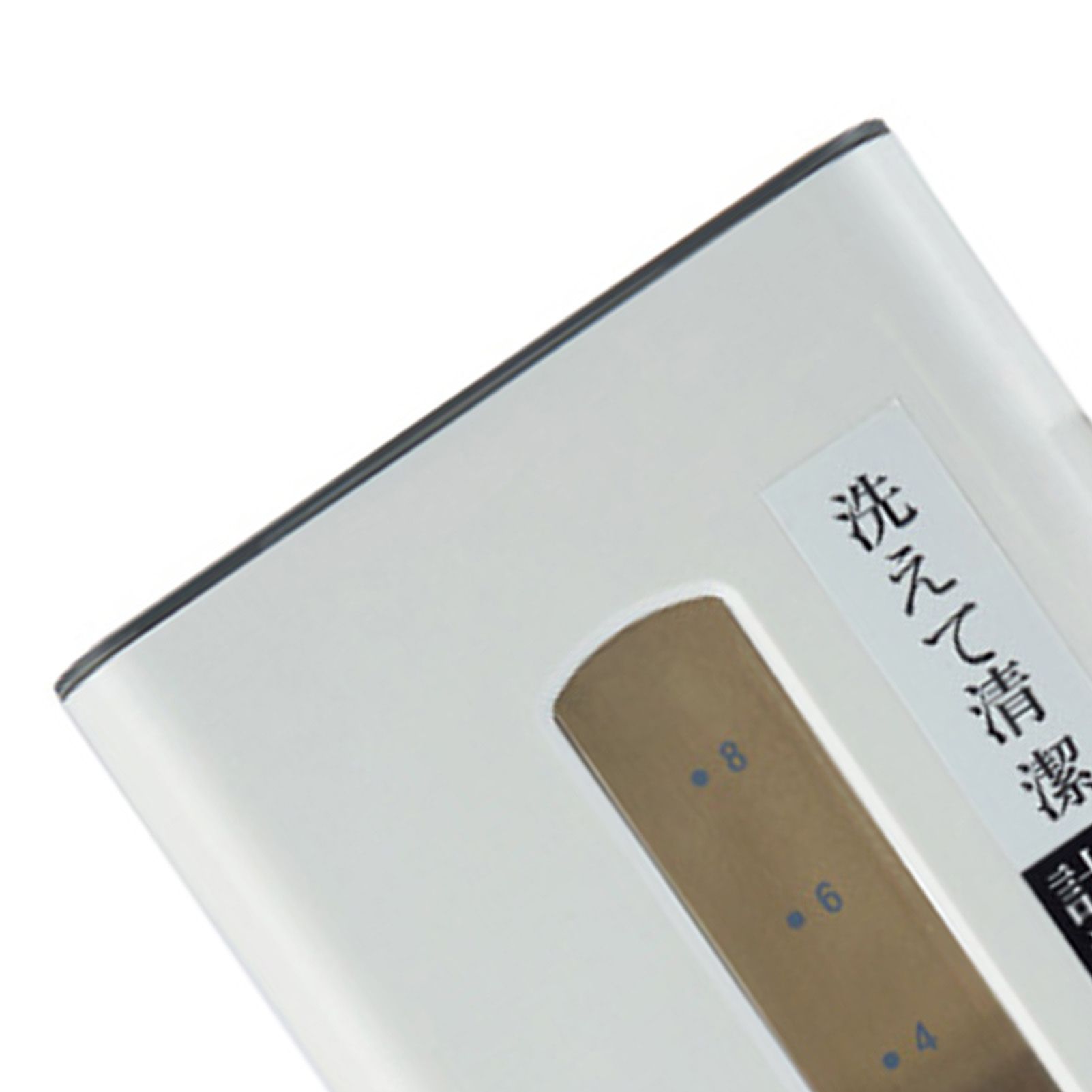 Rice Dispenser Transparent Clear Scale Funnel Type Dust Proof Household Rice Bucket for Soybean Oatmeal L White 7.1 X 16.3 X 16.1in - Image 2