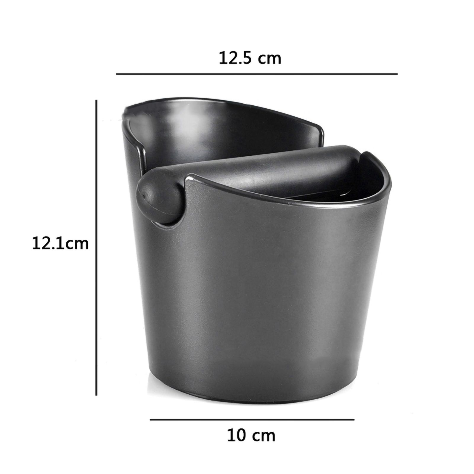 Coffee Knocking Grounds Box ABS Coffee Dump Bin Coffee Ground Knock Container for Home Restaurant 12.5x10x12.1cm - Image 2