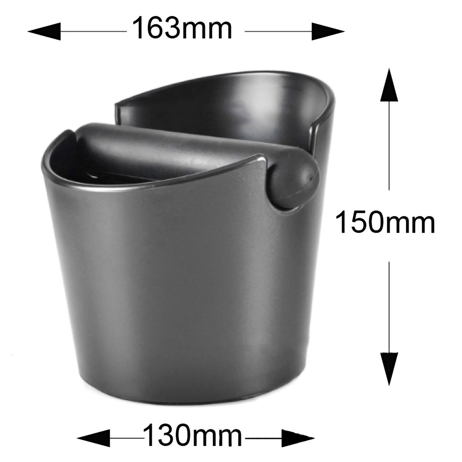 Coffee Knocking Grounds Box ABS Coffee Dump Bin Coffee Ground Knock Container for Home Restaurant 16.3x15x13cm - Image 2