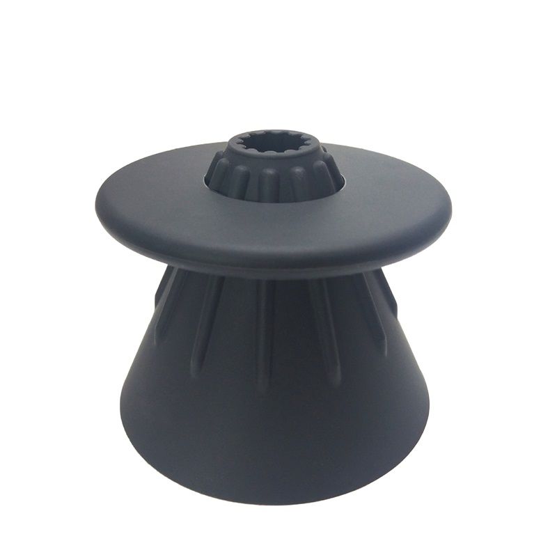Coffee Filter Cup Food Grade Silicone Conical Coffee Dripper with Isolation Ring for Home Black - Image 1