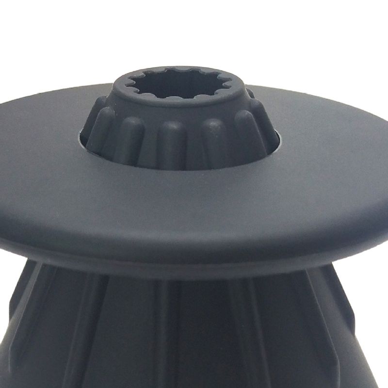 Coffee Filter Cup Food Grade Silicone Conical Coffee Dripper with Isolation Ring for Home Black - Image 2