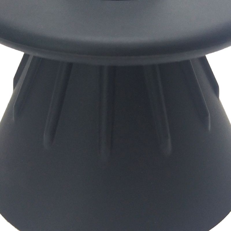 Coffee Filter Cup Food Grade Silicone Conical Coffee Dripper with Isolation Ring for Home Black - Image 3