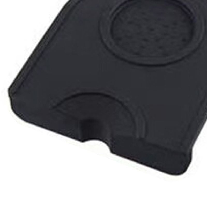 Coffee Press Pad Food Grade Silicone Odorless Double Groove Coffee Tamper Mat for Home Cafe Black S 14x12.5x0.6/5.5x4.9x0.24in - Image 4