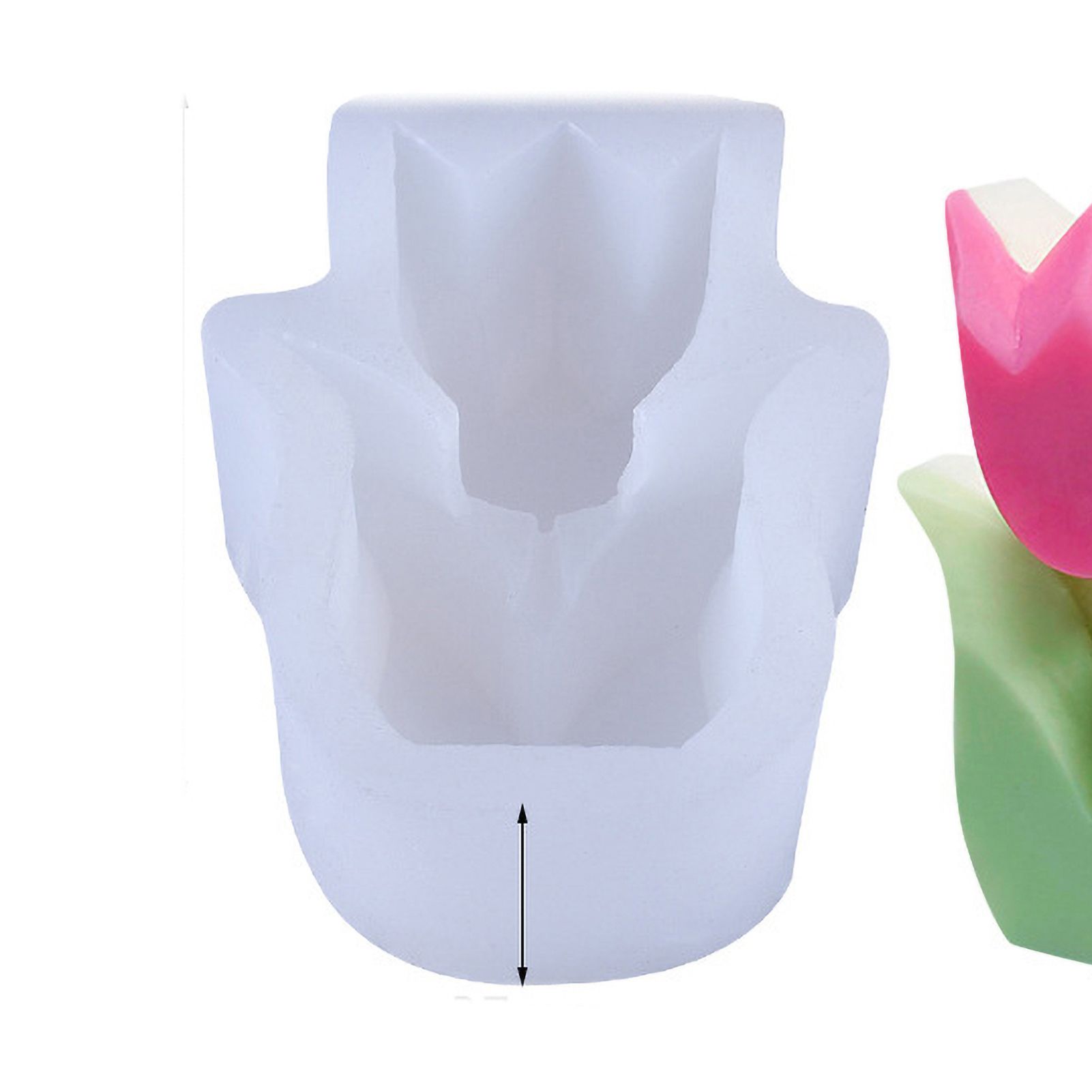 Handmade 3D Silicone Flower Mold Environmentally Friendly Flower Shaped Silicone Mold for DIY Crafts 75x102x37mm - Image 5
