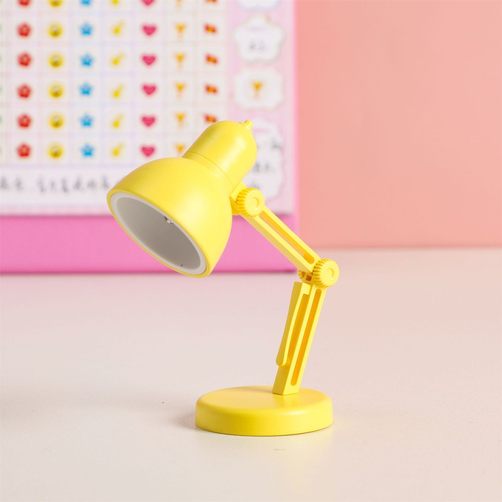 Led Table Lamp Folding Desk Lamp Night Light with Detachable Magnetic Base Adjustable for Home Office Reading Yellow - Image 4