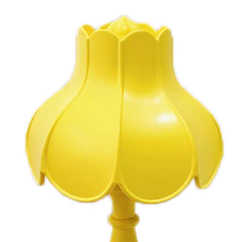 Desk Lamp Retro Lotus Leaf Ingenious Lovely 3 Light Sources Small Table Night Lamp for Girls Bedroom Yellow - Image 2