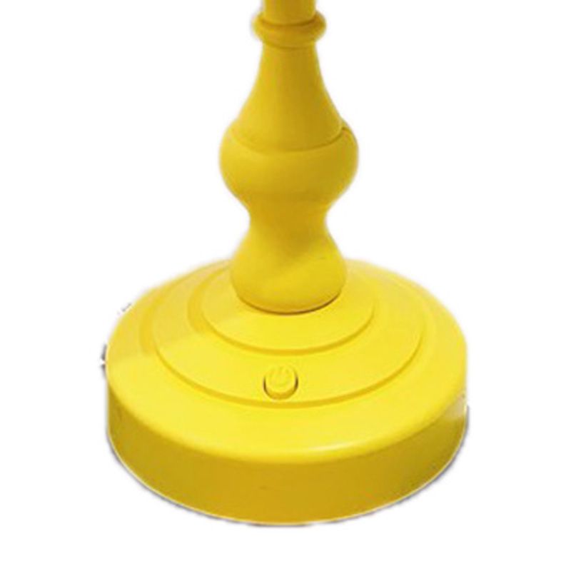 Desk Lamp Retro Lotus Leaf Ingenious Lovely 3 Light Sources Small Table Night Lamp for Girls Bedroom Yellow - Image 3