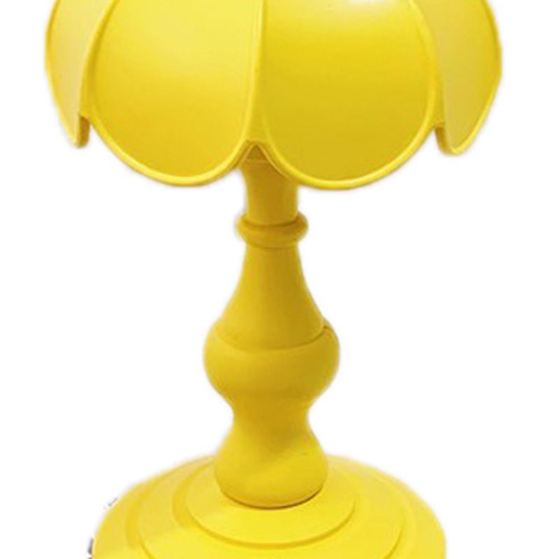 Desk Lamp Retro Lotus Leaf Ingenious Lovely 3 Light Sources Small Table Night Lamp for Girls Bedroom Yellow - Image 4