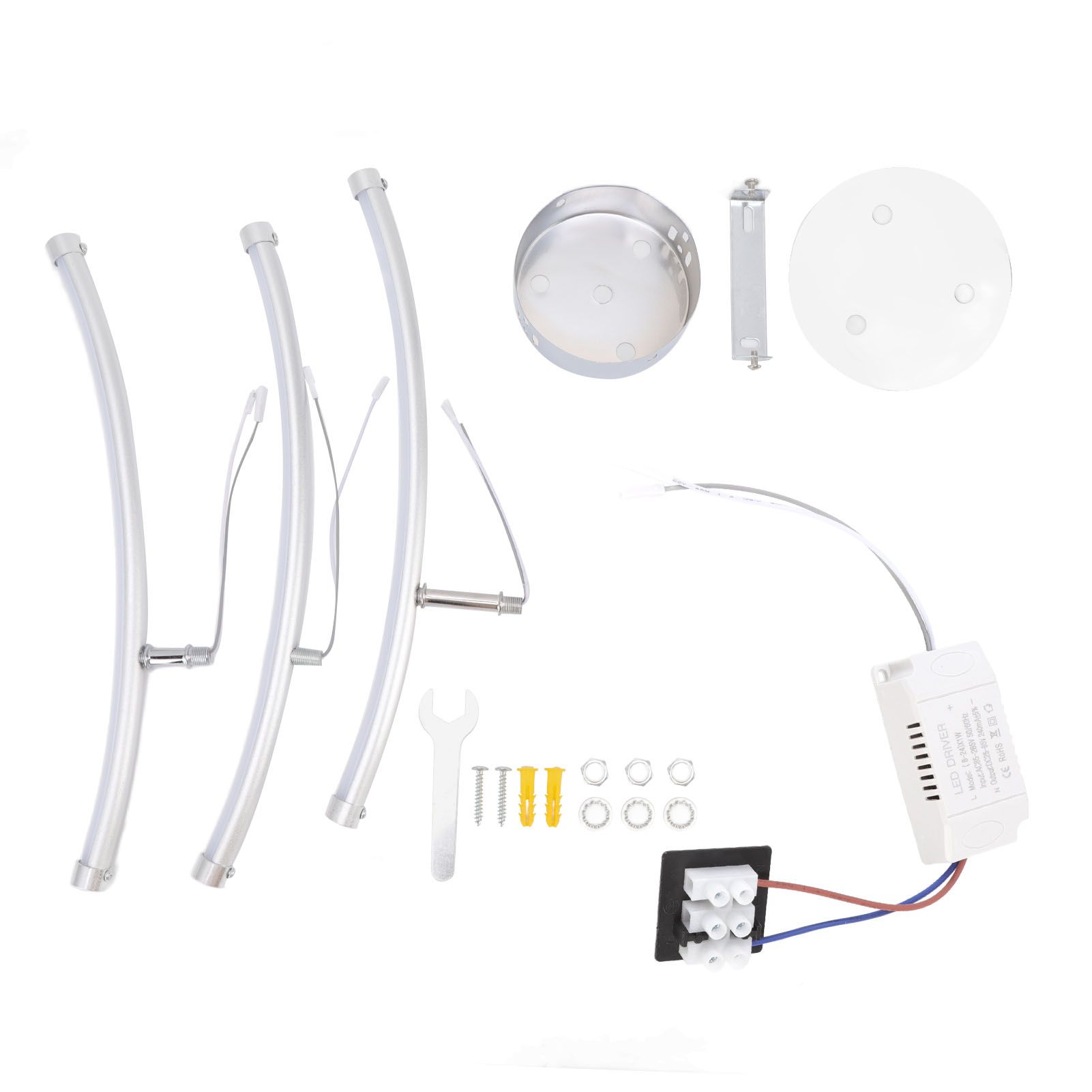 Linear Ceiling Light Trident Arc LED Linear Light 2500LM High Brightness Modern Ceiling Light for Office AC85‑265V - Image 1
