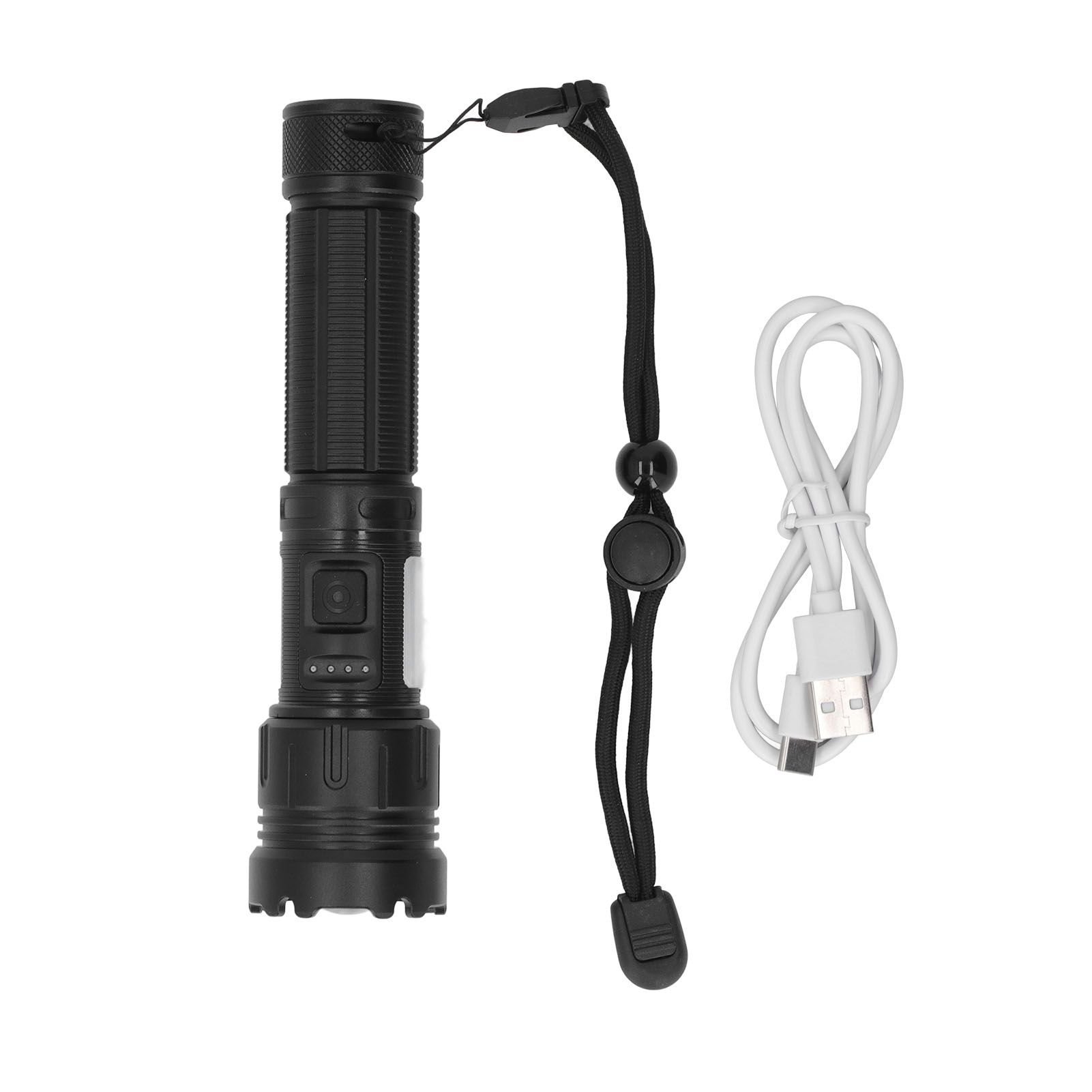 LED Flashlight 8000LM 1500m Range Super Bright Flashlight Aluminum LED Zoom Flashlight with Multiple Lighting Modes - Image 1