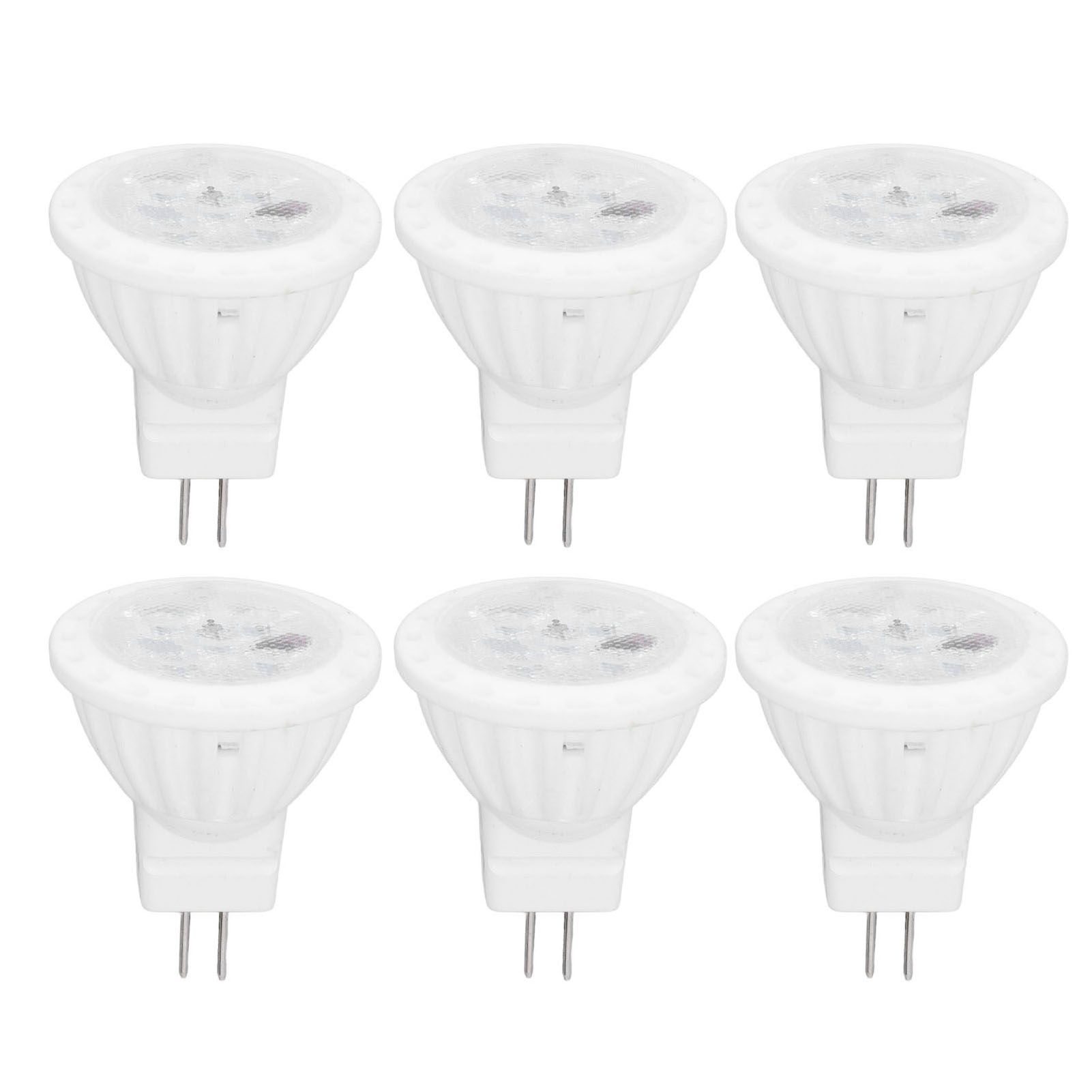 6pcs Brightness Dimming LED Spot Light Bulbs 360LM MR11 LED Landscape Track Light with Ceramic GU4 Base 110V 4W Warm Light 3000K - Image 1