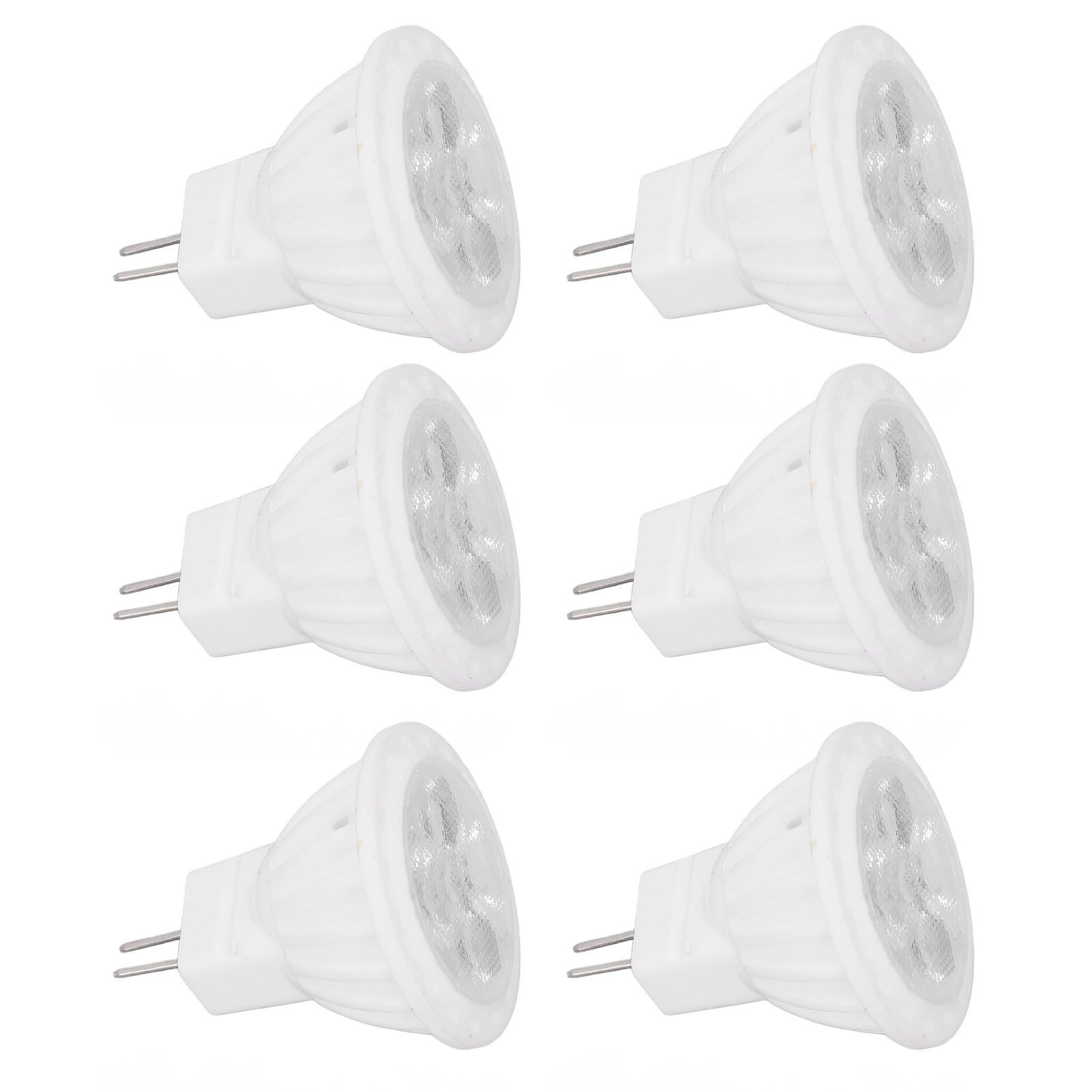 6pcs Brightness Dimming LED Spot Light Bulbs 360LM MR11 LED Landscape Track Light with Ceramic GU4 Base 110V 4W Warm Light 3000K - Image 3