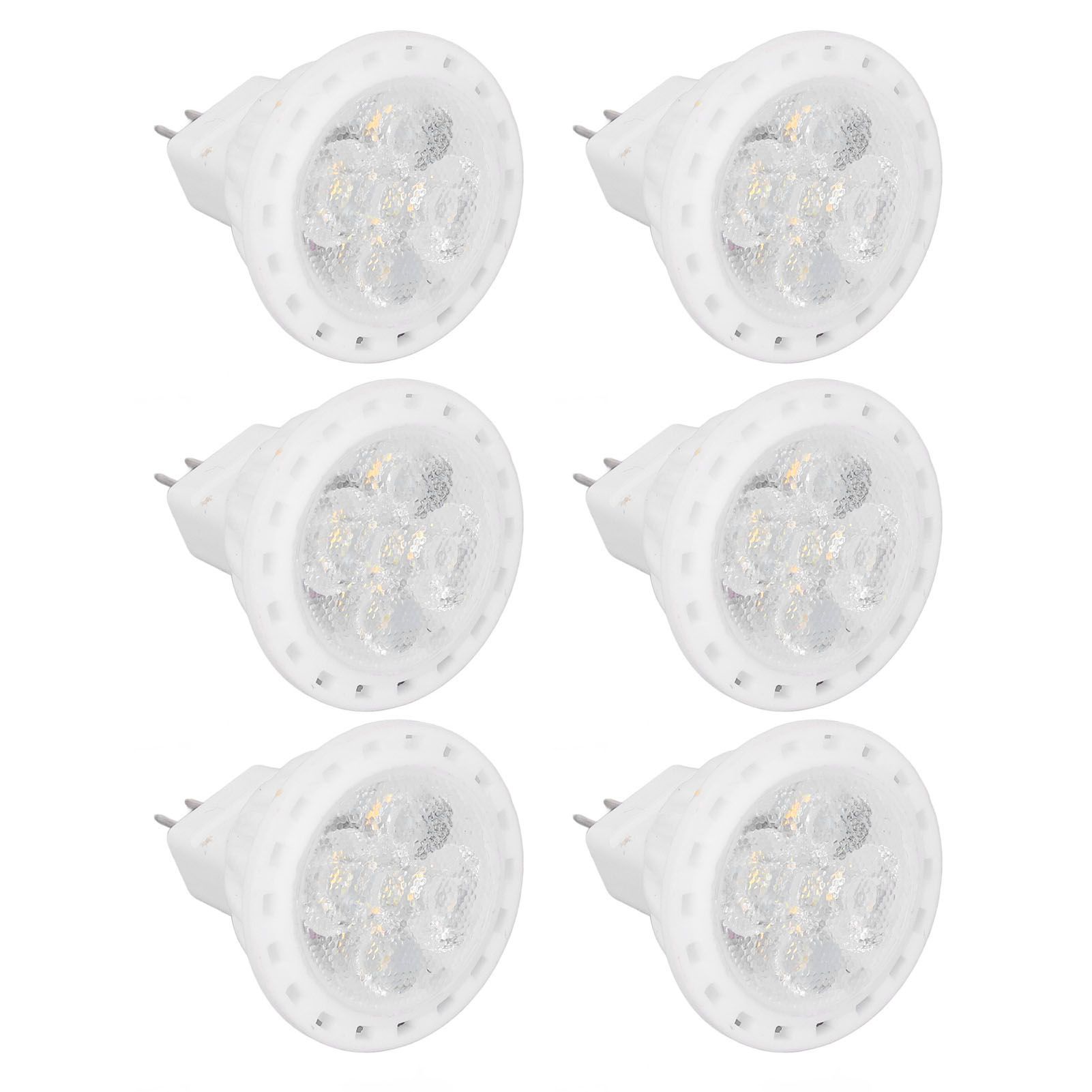 6pcs Brightness Dimming LED Spot Light Bulbs 360LM MR11 LED Landscape Track Light with Ceramic GU4 Base 110V 4W Warm Light 3000K - Image 4