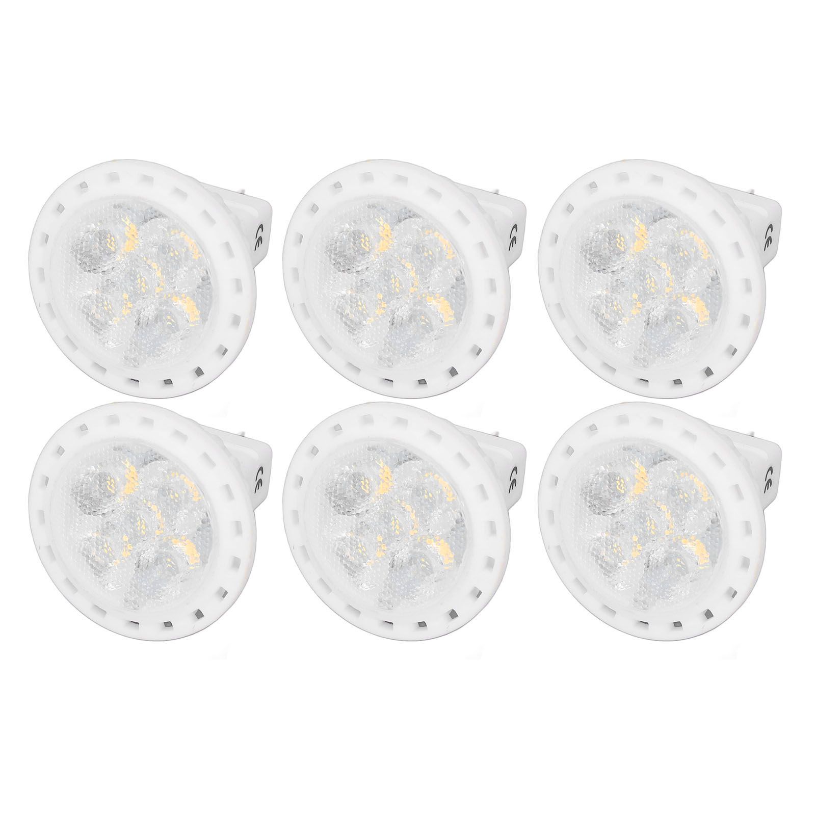 6pcs Brightness Dimming LED Spot Light Bulbs 360LM MR11 LED Landscape Track Light with Ceramic GU4 Base 110V 4W Warm Light 3000K - Image 5