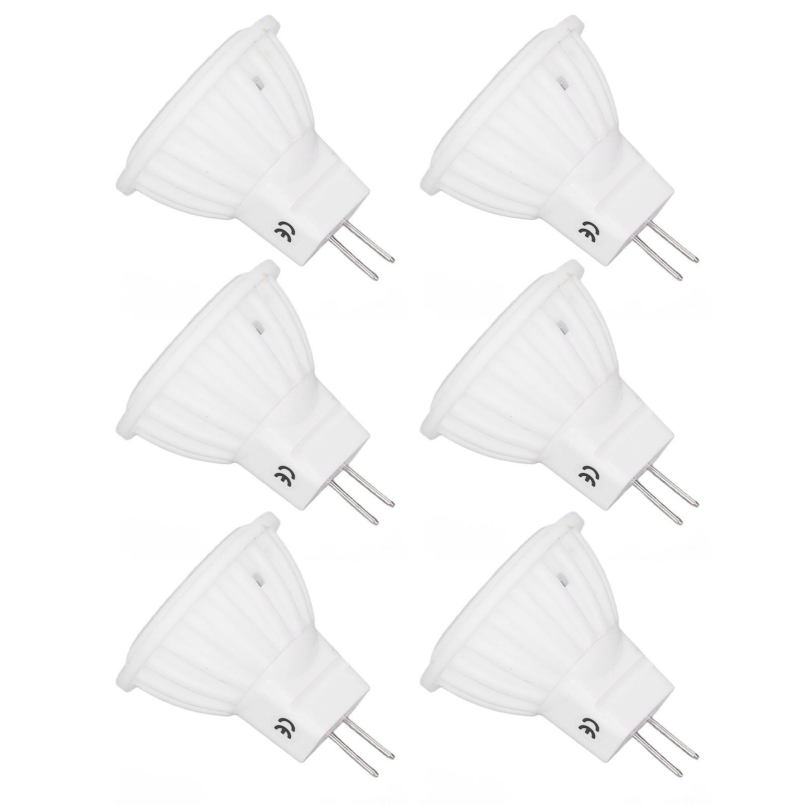 6pcs Brightness Dimming LED Spot Light Bulbs 360LM MR11 LED Landscape Track Light with Ceramic GU4 Base 110V 4W Warm Light 3000K - Image 8