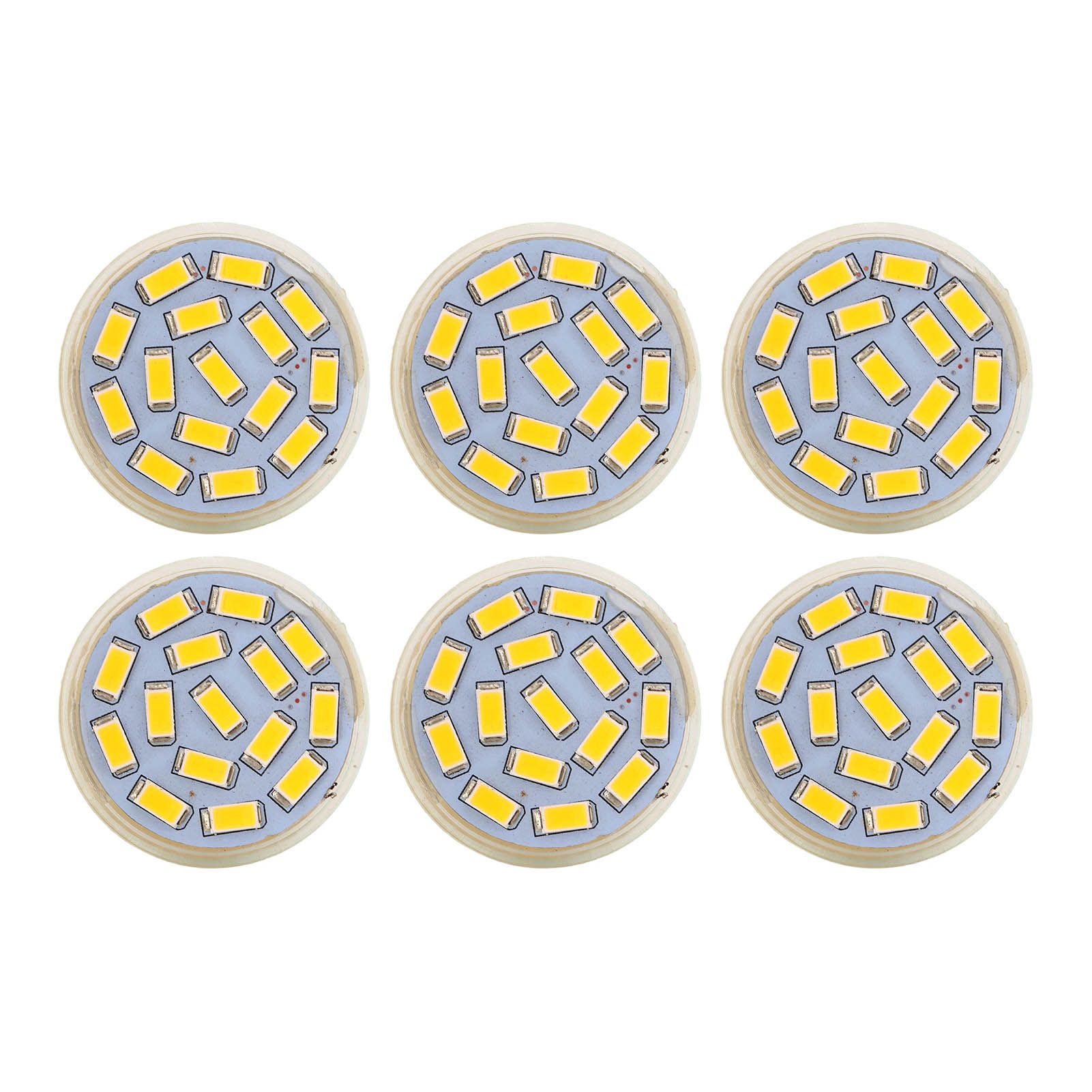 6Pcs GU4 LED Bulb 270LM 15LED Energy Saving Light Bulb MR11 Track Lamp Beads 12V 3W Warm Light 3000K - Image 2