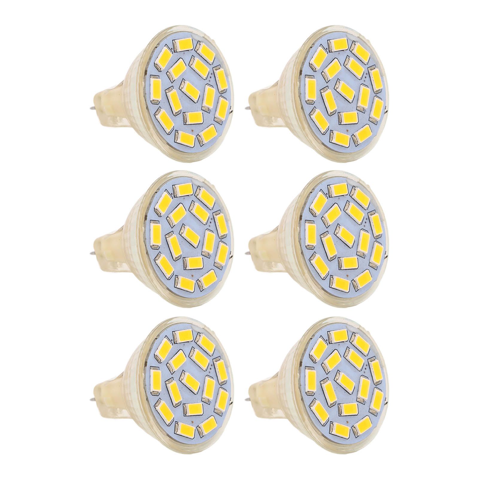 6Pcs GU4 LED Bulb 270LM 15LED Energy Saving Light Bulb MR11 Track Lamp Beads 12V 3W Warm Light 3000K - Image 4