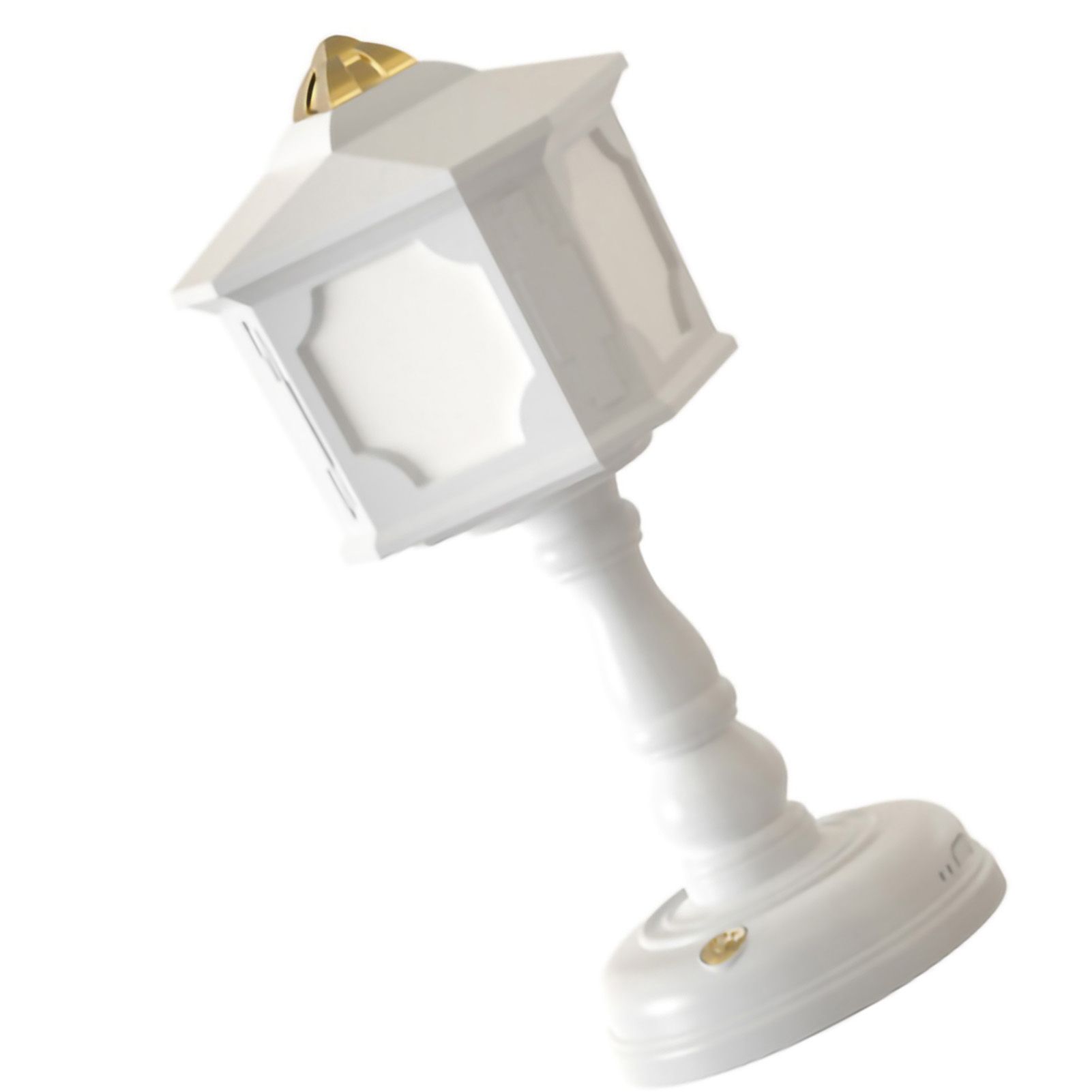 Retro Style Night Lamp Table Lamp Bedside USB Charge Touch Tone Three Color Temperature for Bedroom Dormitory White - Image 3