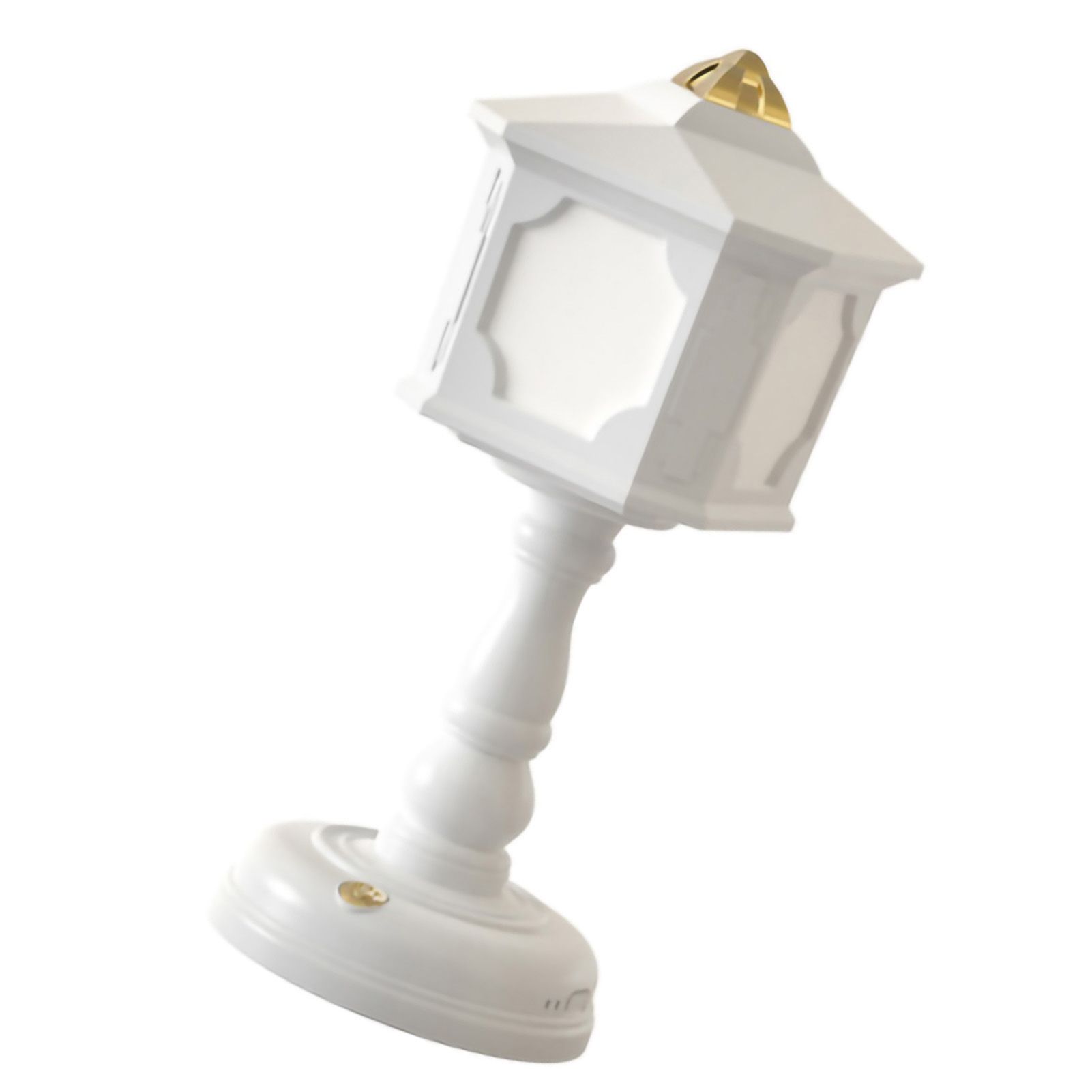 Retro Style Night Lamp Table Lamp Bedside USB Charge Touch Tone Three Color Temperature for Bedroom Dormitory White - Image 4