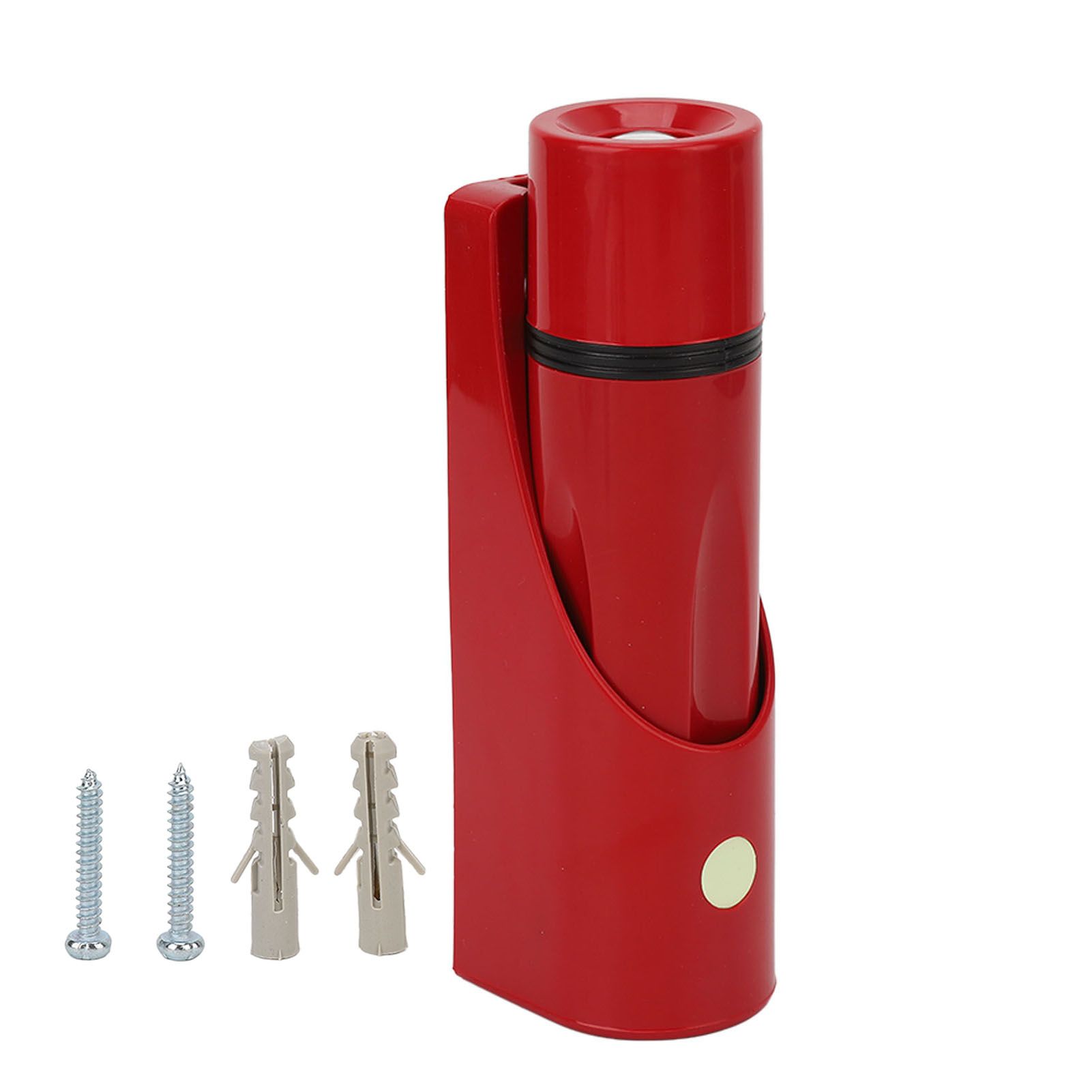 LED Flashlight Wall Mounted High Brightness Battery Powered Small Emergency Flashlight for Hotel Home Red - Image 1