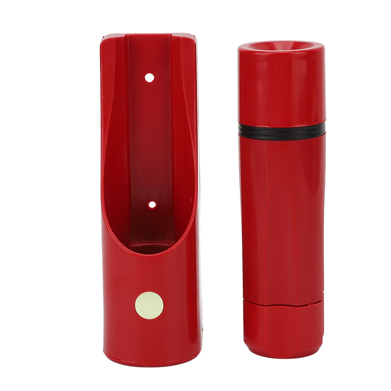 LED Flashlight Wall Mounted High Brightness Battery Powered Small Emergency Flashlight for Hotel Home Red - Image 5