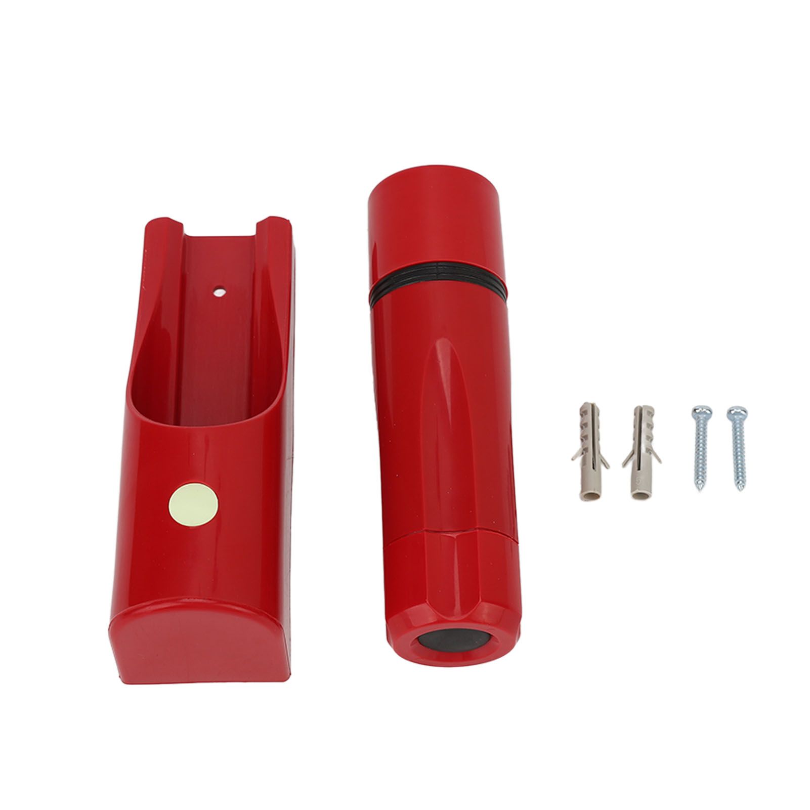 LED Flashlight Wall Mounted High Brightness Battery Powered Small Emergency Flashlight for Hotel Home Red - Image 6