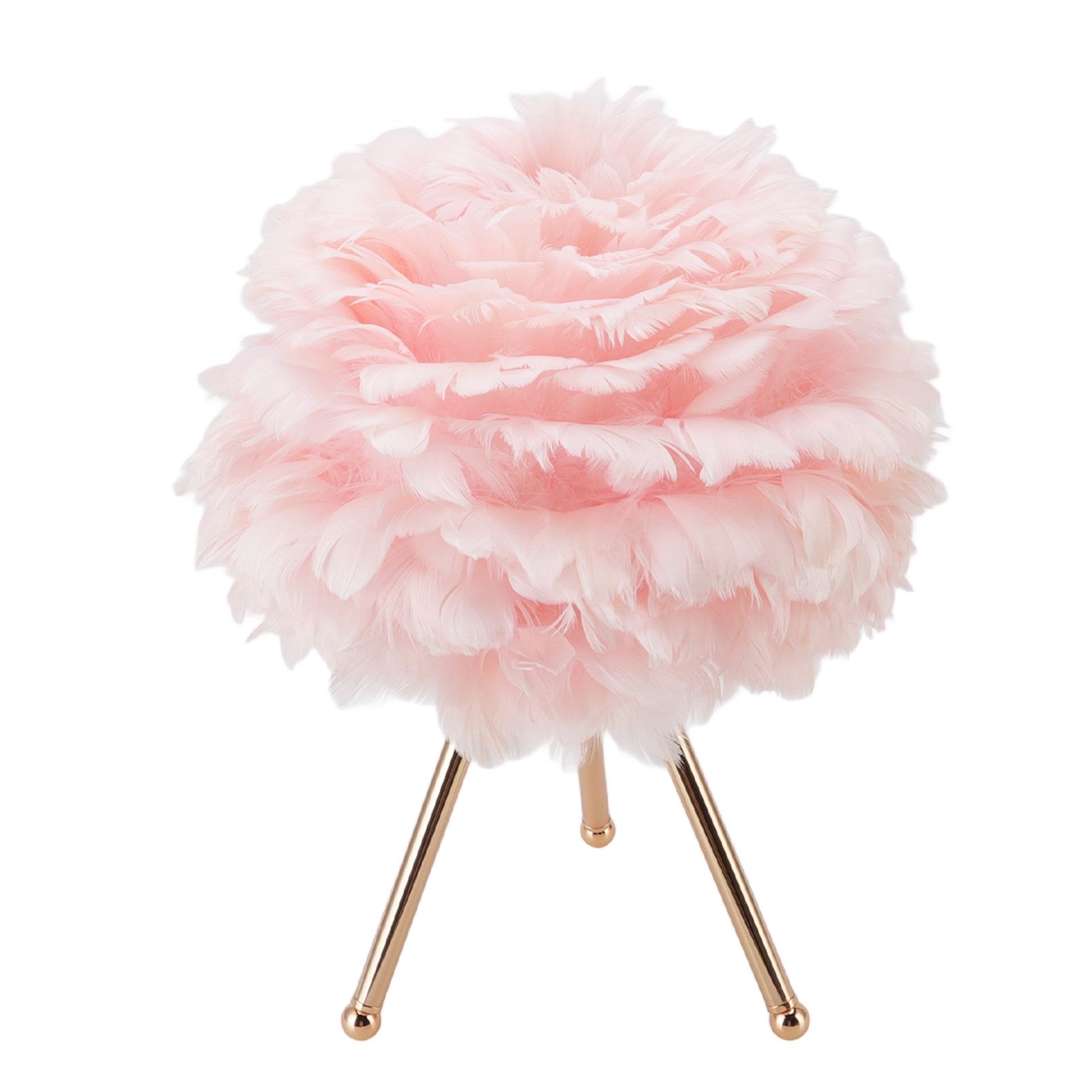 Feather Table Lamp Adjustable Color Brightness Rechargeable Touch Control Decoration Night Light Pink - Image 7