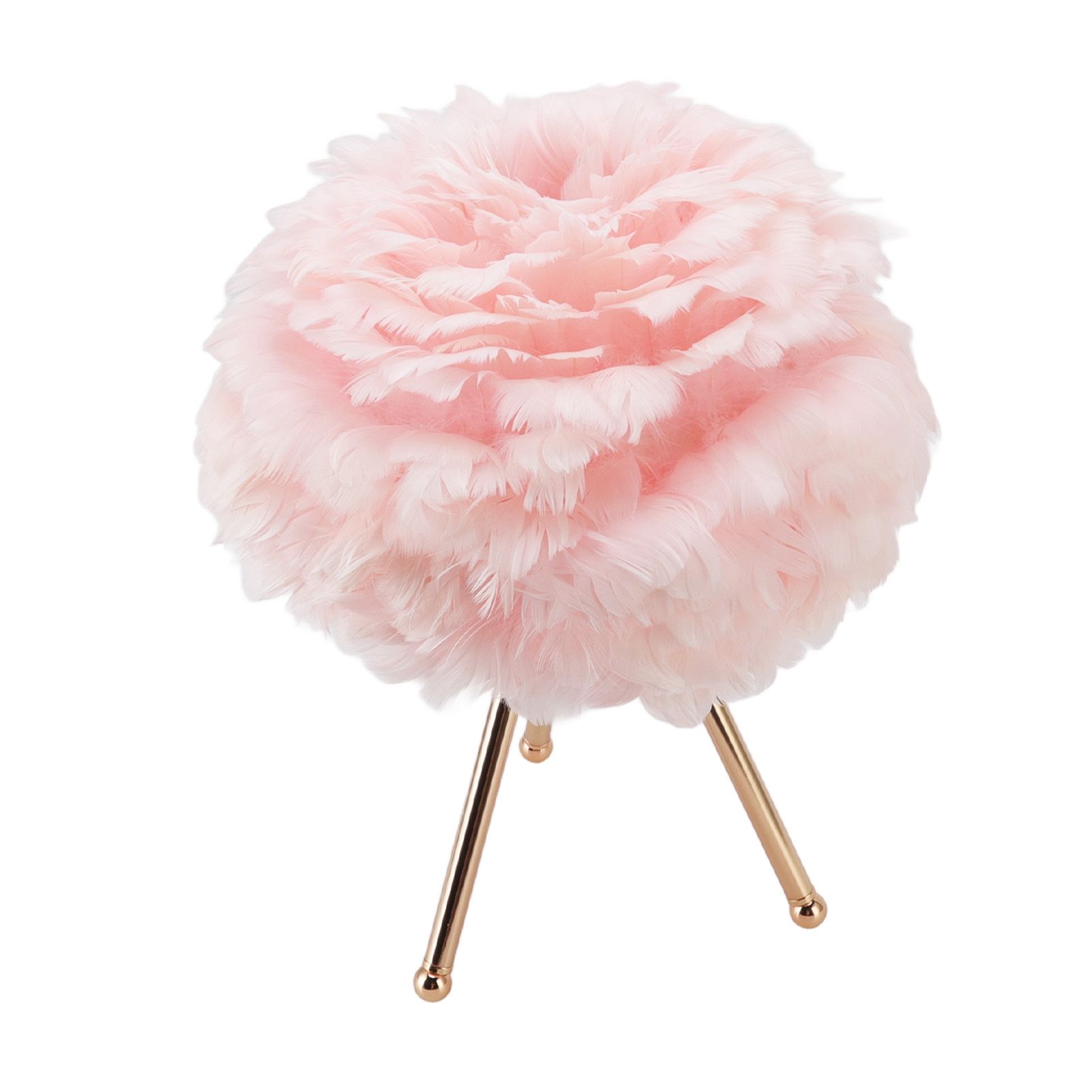 Feather Table Lamp Adjustable Color Brightness Rechargeable Touch Control Decoration Night Light Pink - Image 8