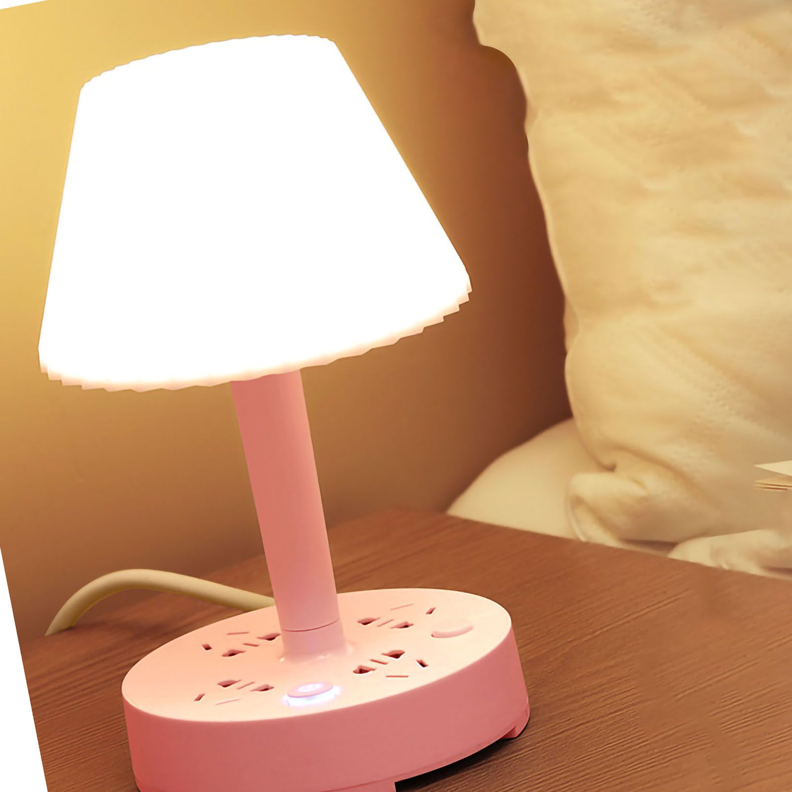Table Lamp Creative Multifunctional Conversion Socket Desk Lamp Power Strip for Dormitory Computer CN 110‑250V - Image 3