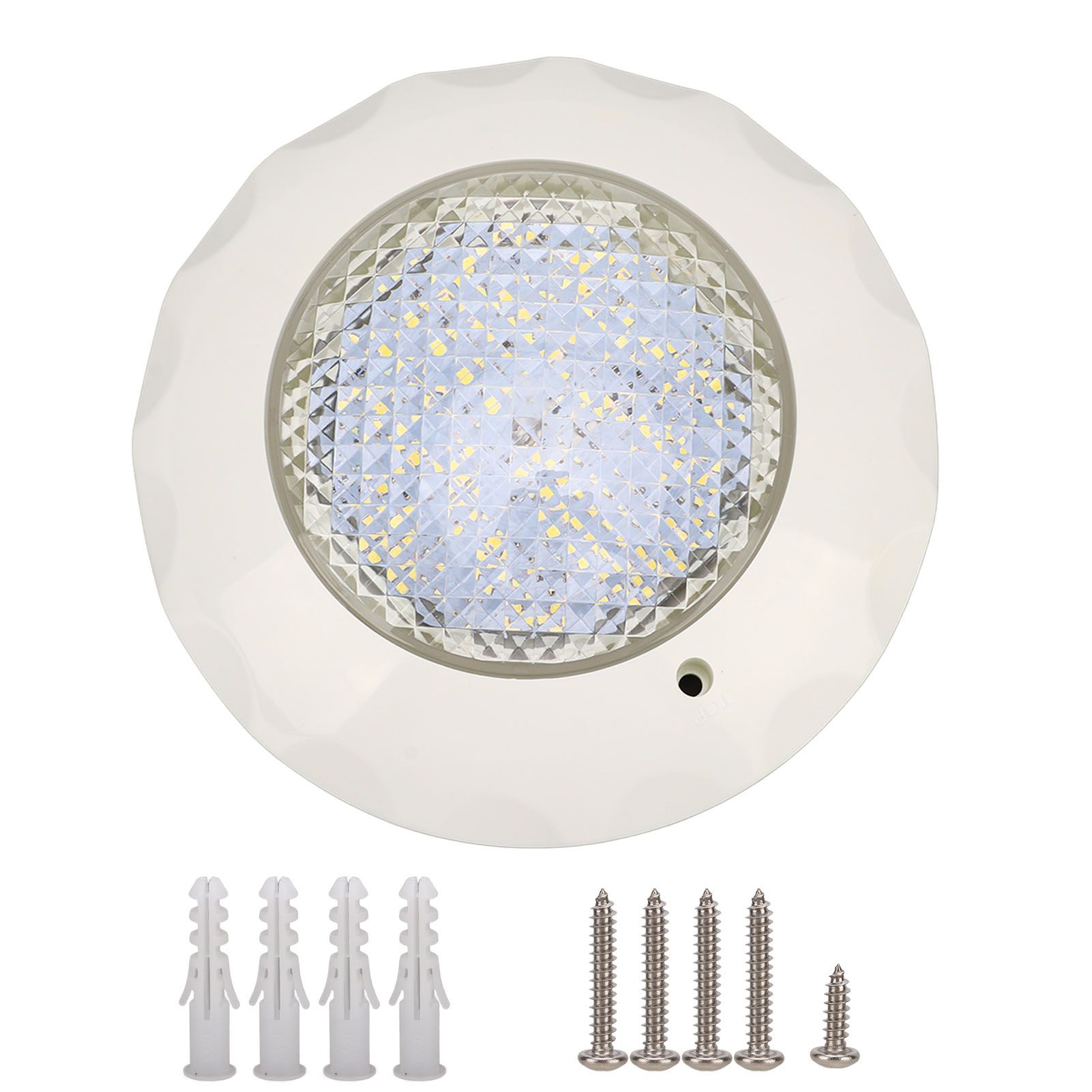 LED Pool Light IP68 Waterproof Underwater Pool Lamp with Wall Mounting Plate AC 12V 15W - Image 1