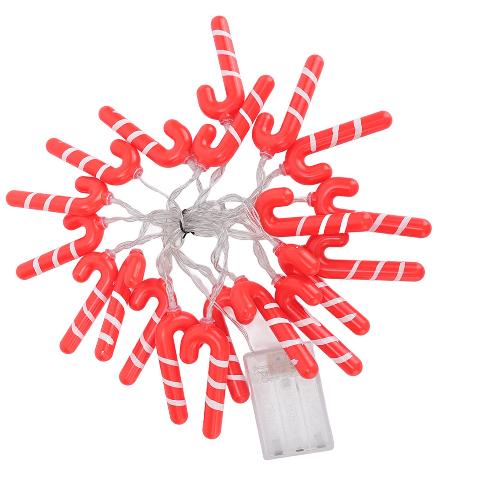 9.8ft 20LED Christmas Candy Cane String Lights J Shape LED String Lights for Room Decoration Holiday Festival - Image 1