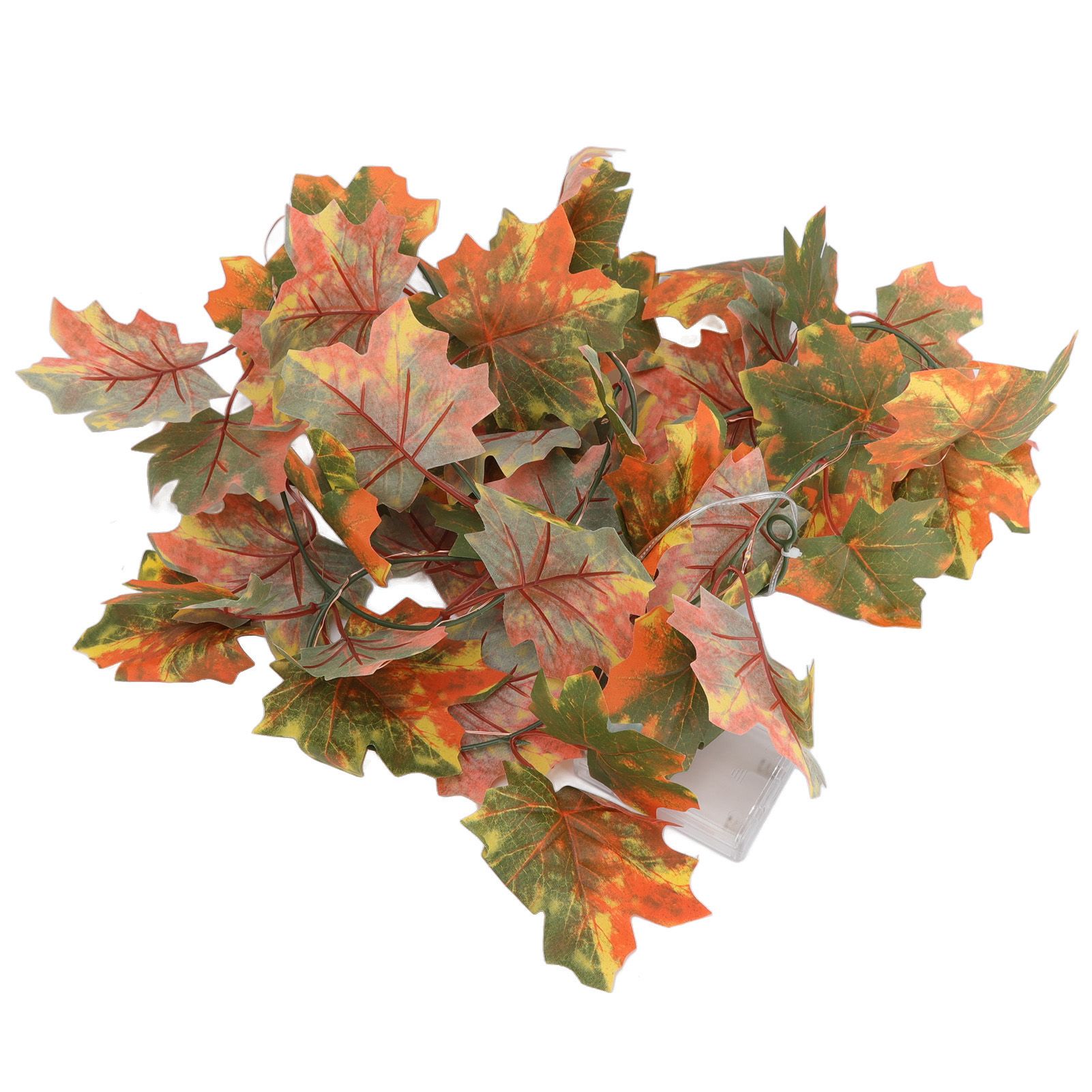 LED Maple Leaves String Light Plastic 2.2m 20LEDs Warm Light Autumn Decoration for Festival Party Garden - Image 2