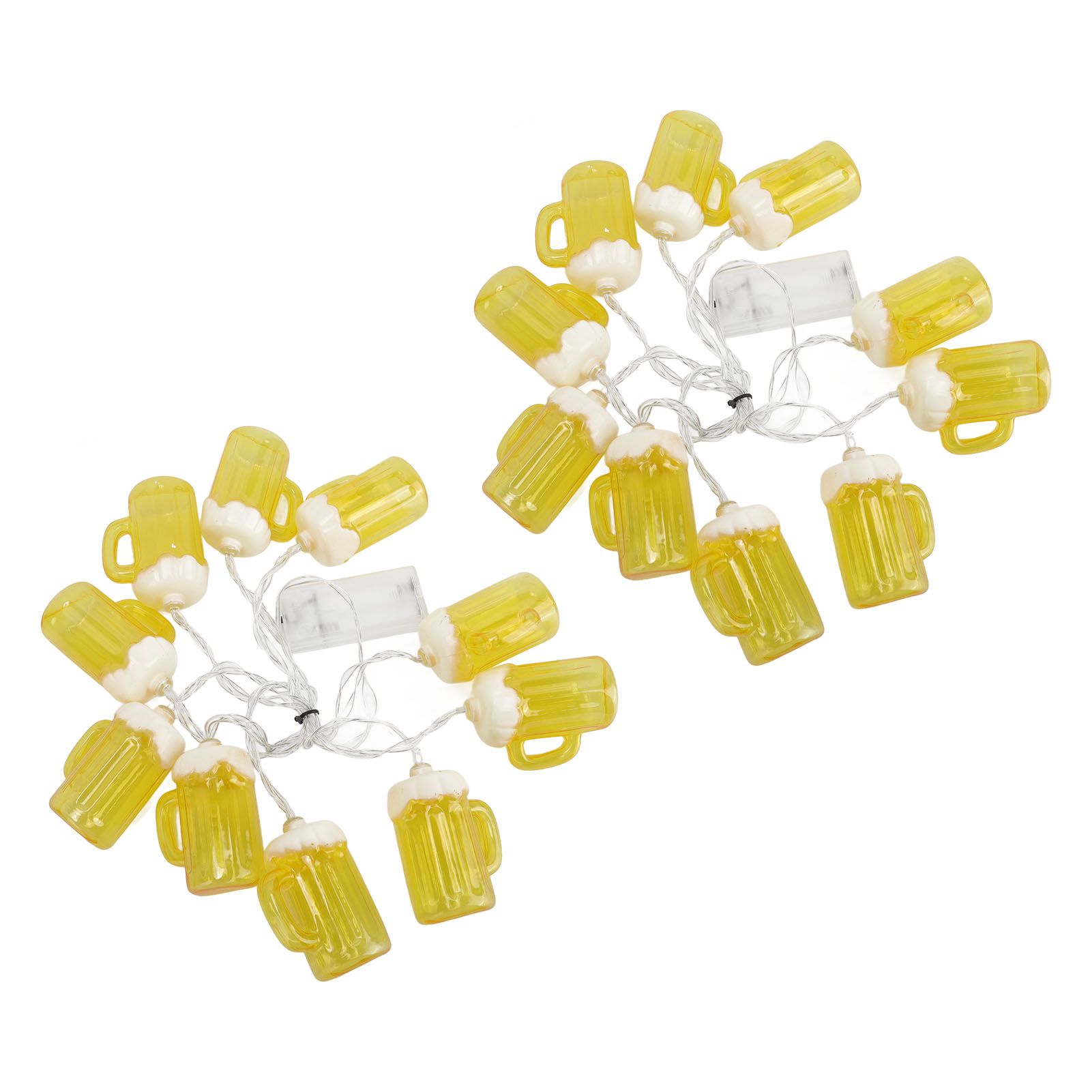 2pcs Beer String Lights 6.5ft 10LED Holiday Party Decorative String Lights for Indoor Outdoor - Image 2