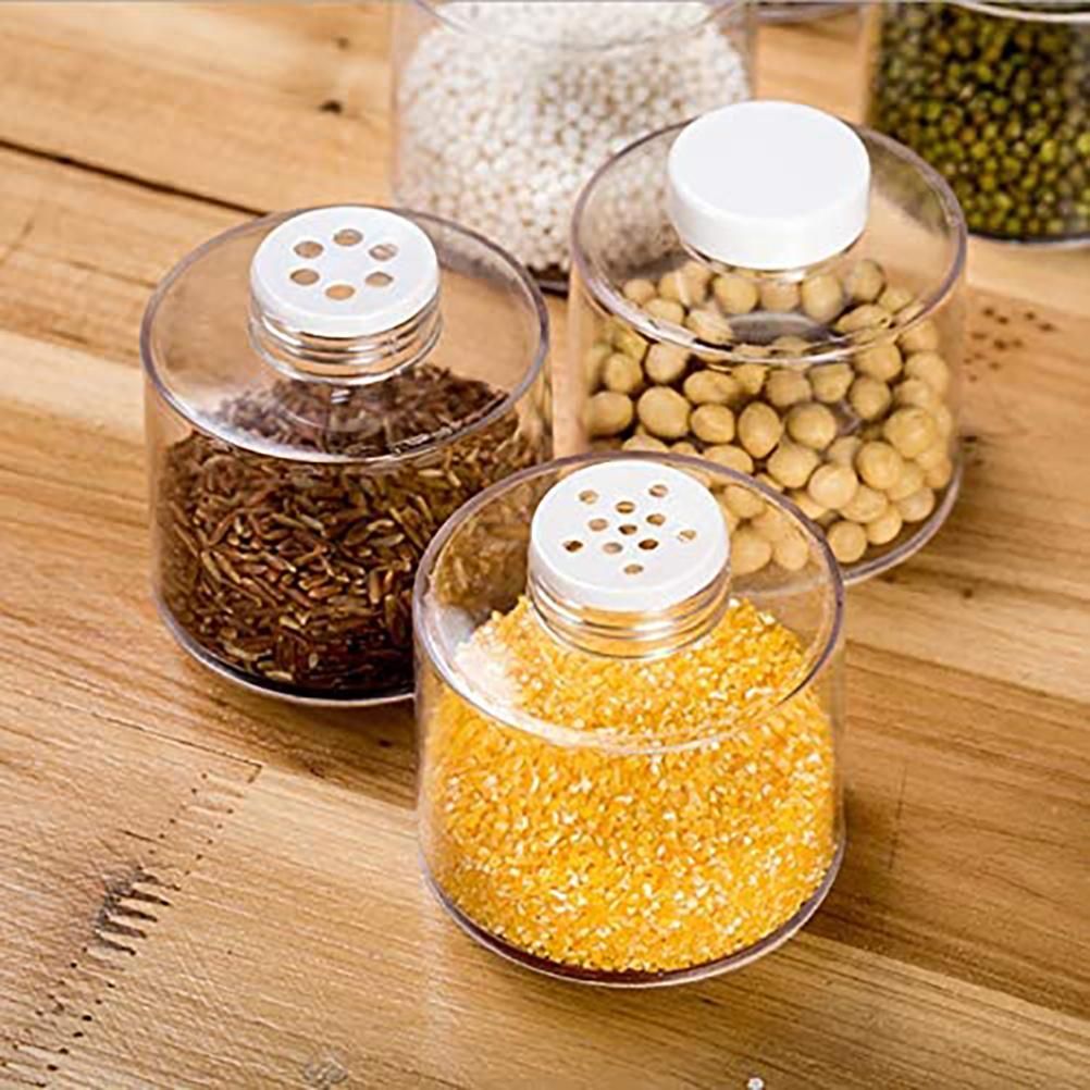 6PCS Spice Storage Boxes Stackable Spice Tower Racks Transparent Seasoning Cans Kitchen Tools - Image 4