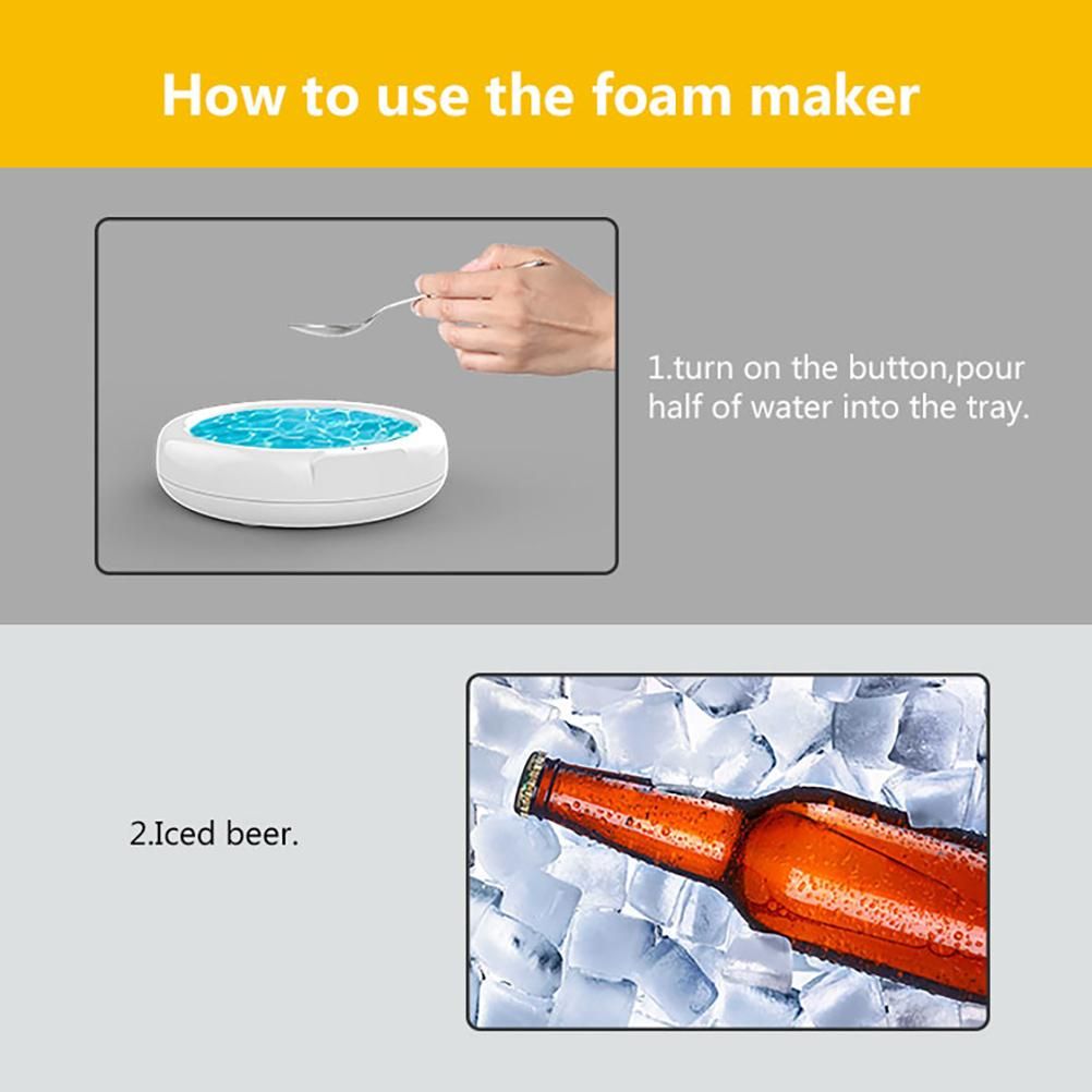 Beer Frother Ultrasonic Beer Foamer Beer Foam Maker for Family Parties Bars - Image 6