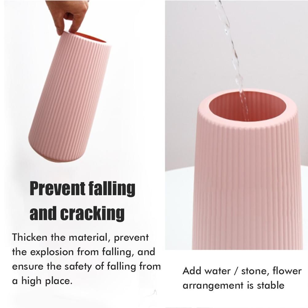 Plastic Flower Vase Modern Decorative Flower Vase for Home Living Room Table Decor - Image 3